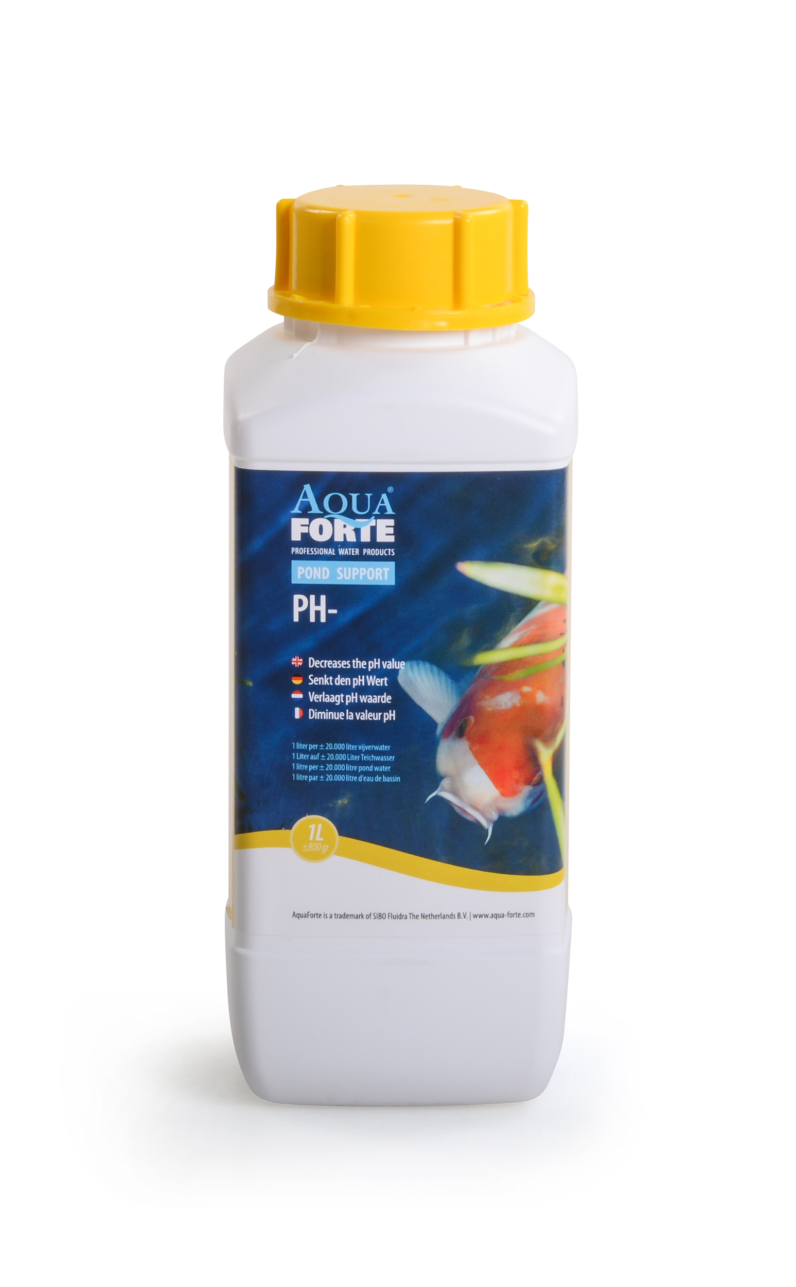 Aquaforte PH- Verlaging Oplossing 1L - Voor Optimale Vijverwater Kwaliteitscontrole afbeelding