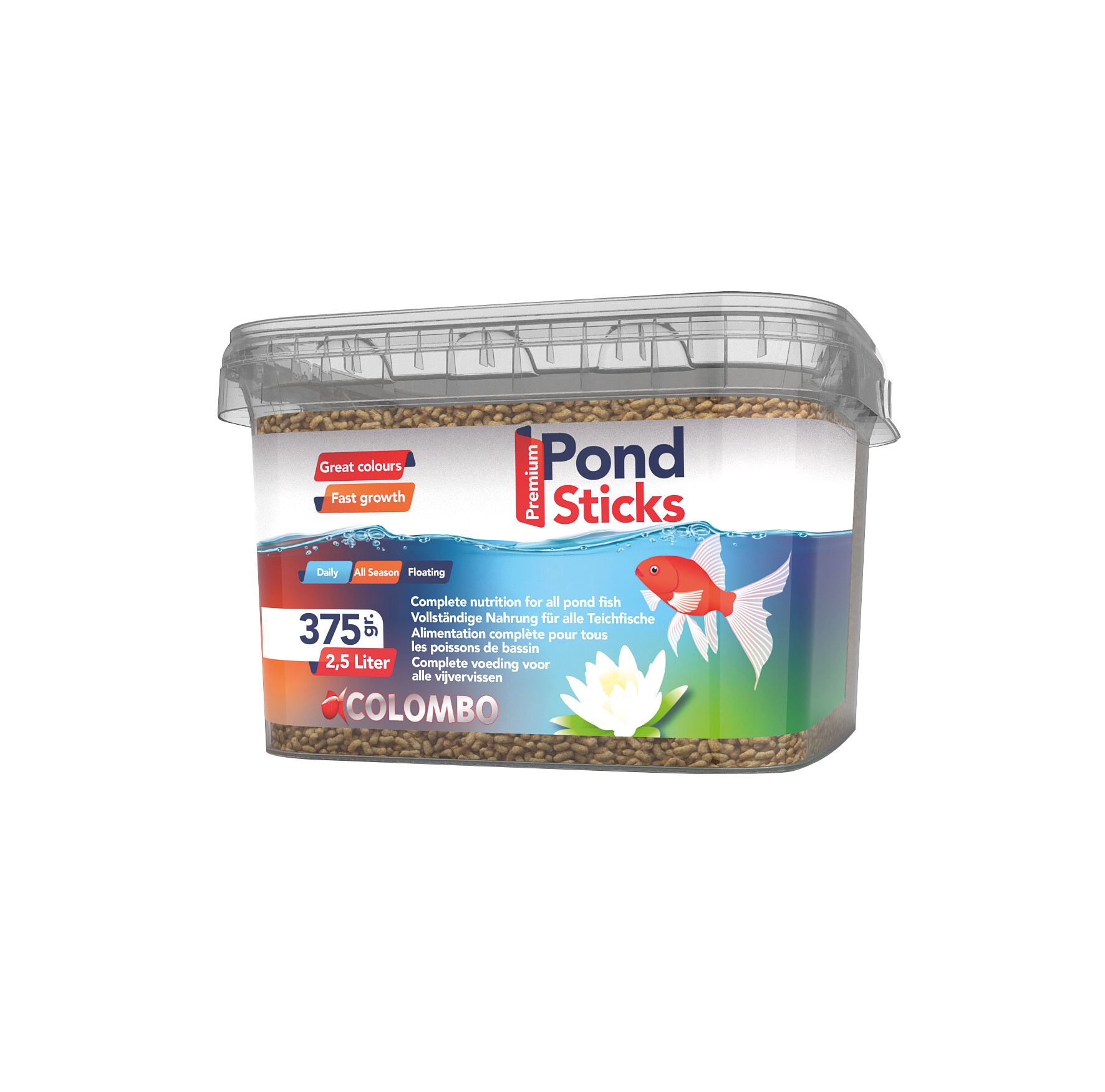 Colombo Sticks 2,5L Vijvervisvoer - 25% Eiwit, Vitamine C Rijke Drijvende Voeding afbeelding