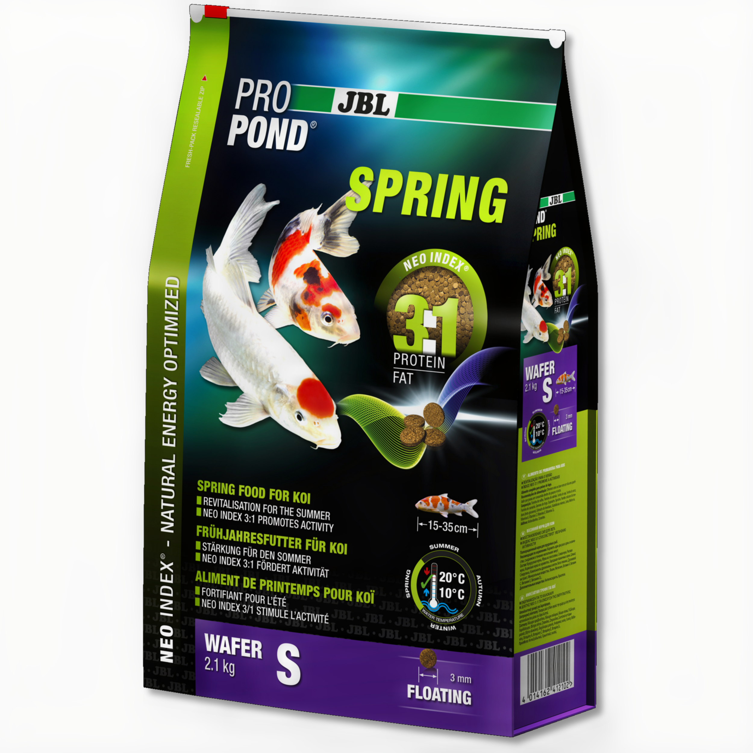 JBL Propond Spring S Koi Vijvervoer - Gezondheid & Kleurversterking 2,1kg Voermaat S afbeelding