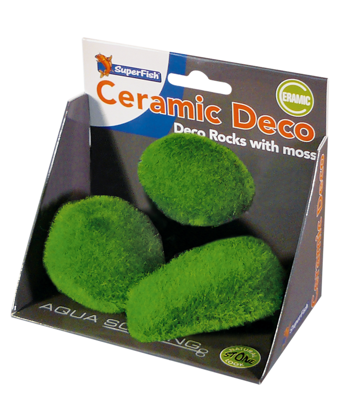 Superfish Deco Rocks Large Set - 3 Natuurlijke Aquarium Decoratiestenen voor Elk Aquarium afbeelding