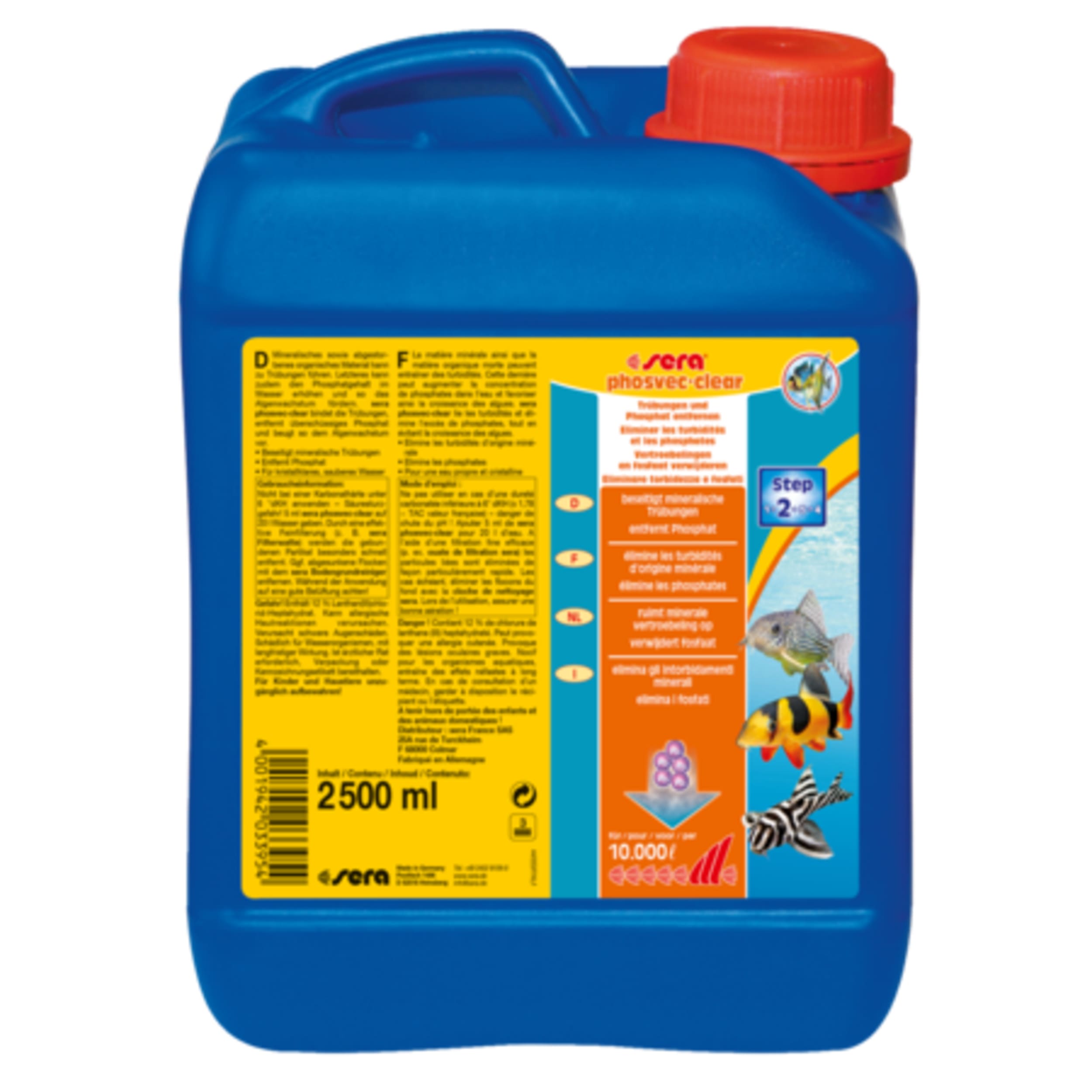 Sera phosvec·clear 2500ml - Kristalhelder Aquariumwater & Algenpreventie, Krachtige Formule afbeelding