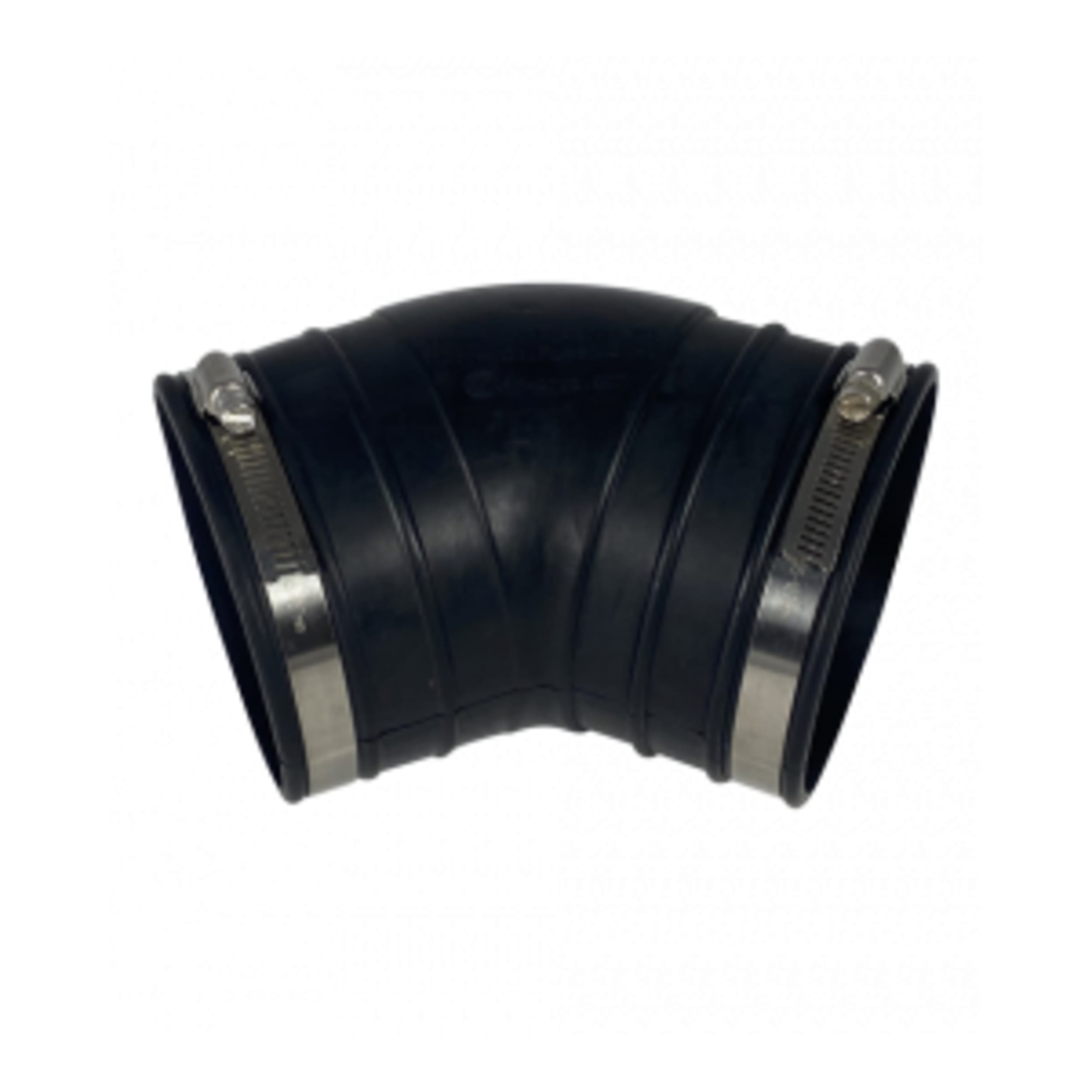 Air Aqua Flexibele Rubber Bocht 45° 110mm - Weerbestendig, Universeel voor Vijver Systemen afbeelding