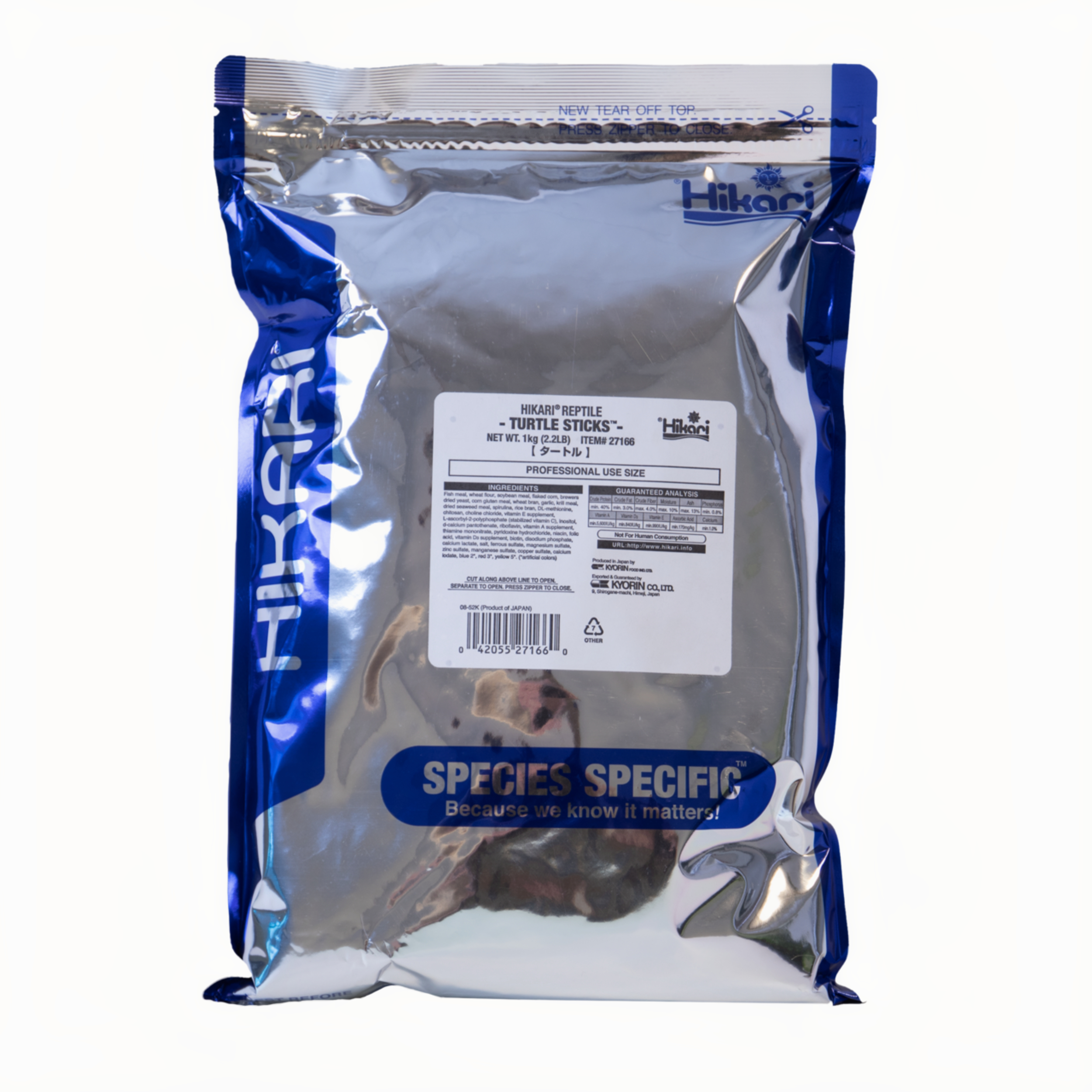 Hikari Turtle Sticks 1kg - Compleet Waterschildpadden Voer met Calcium en Nutriënten afbeelding