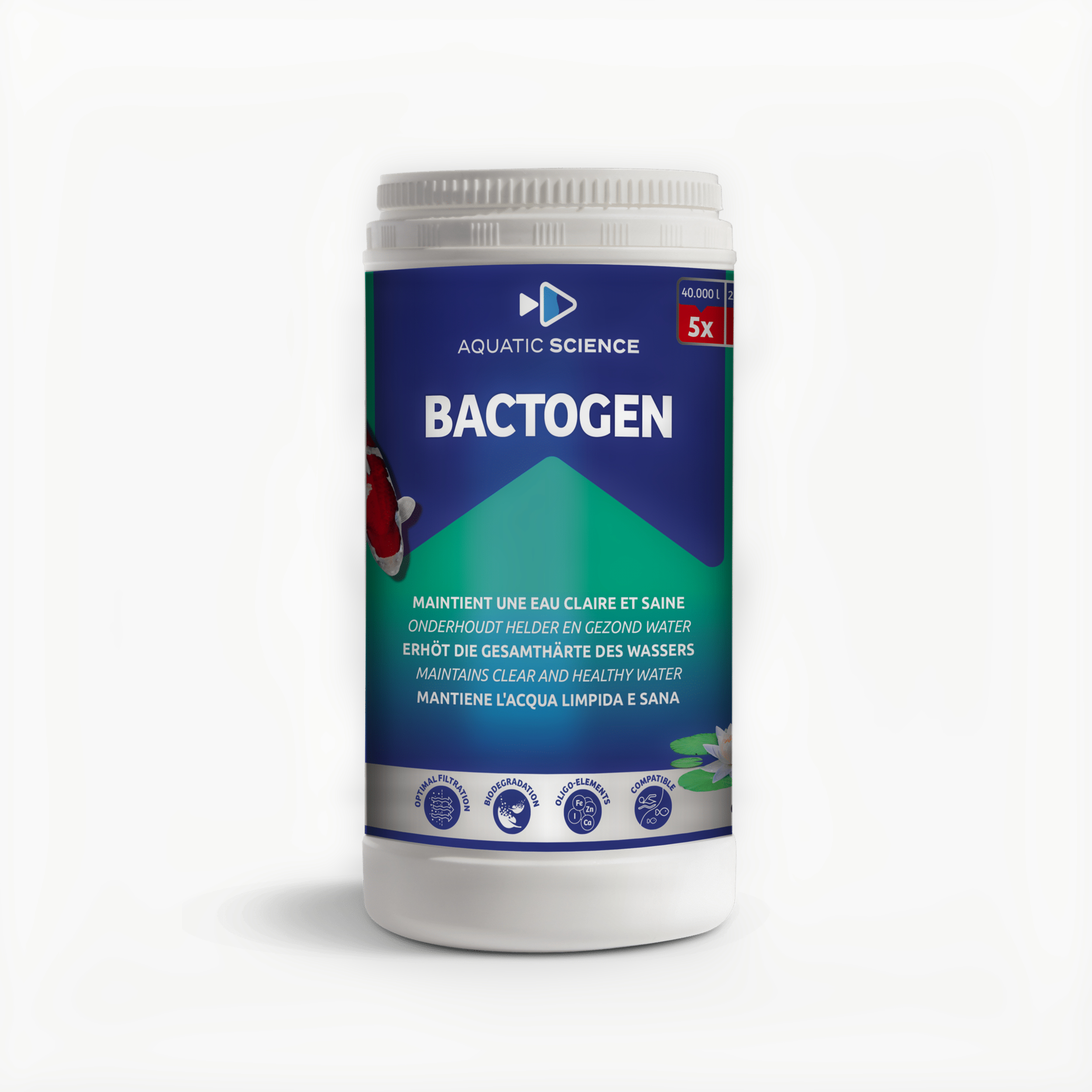 Aquatic Science Bactogen 12000 m³ - Geconcentreerde Bacteriën voor Heldere Vijvers tot 12.000m³ afbeelding
