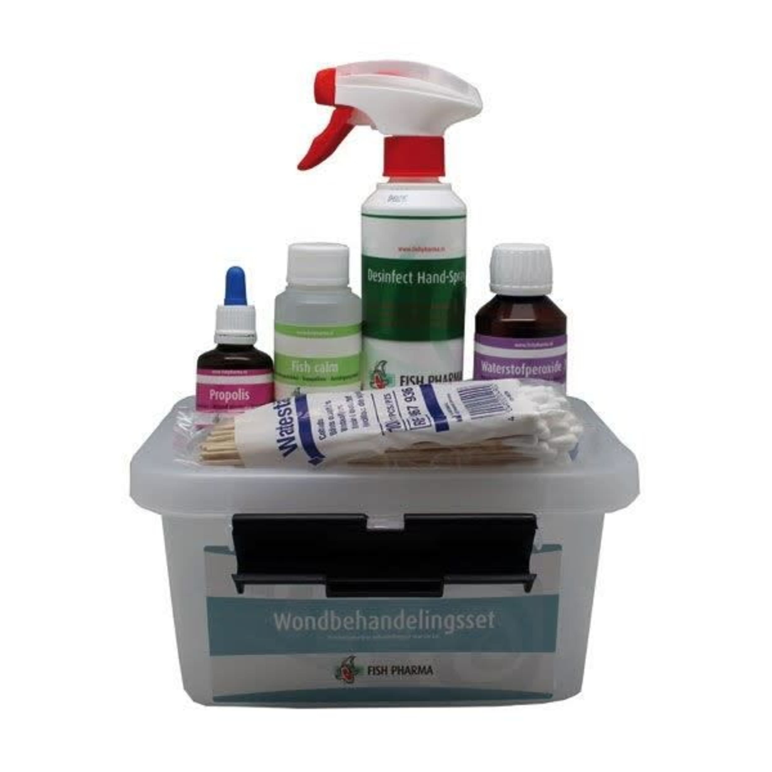 Fish Pharma Wondset voor Vijvervissen: Compleet Eerste Hulp en Wondverzorgingspakket afbeelding
