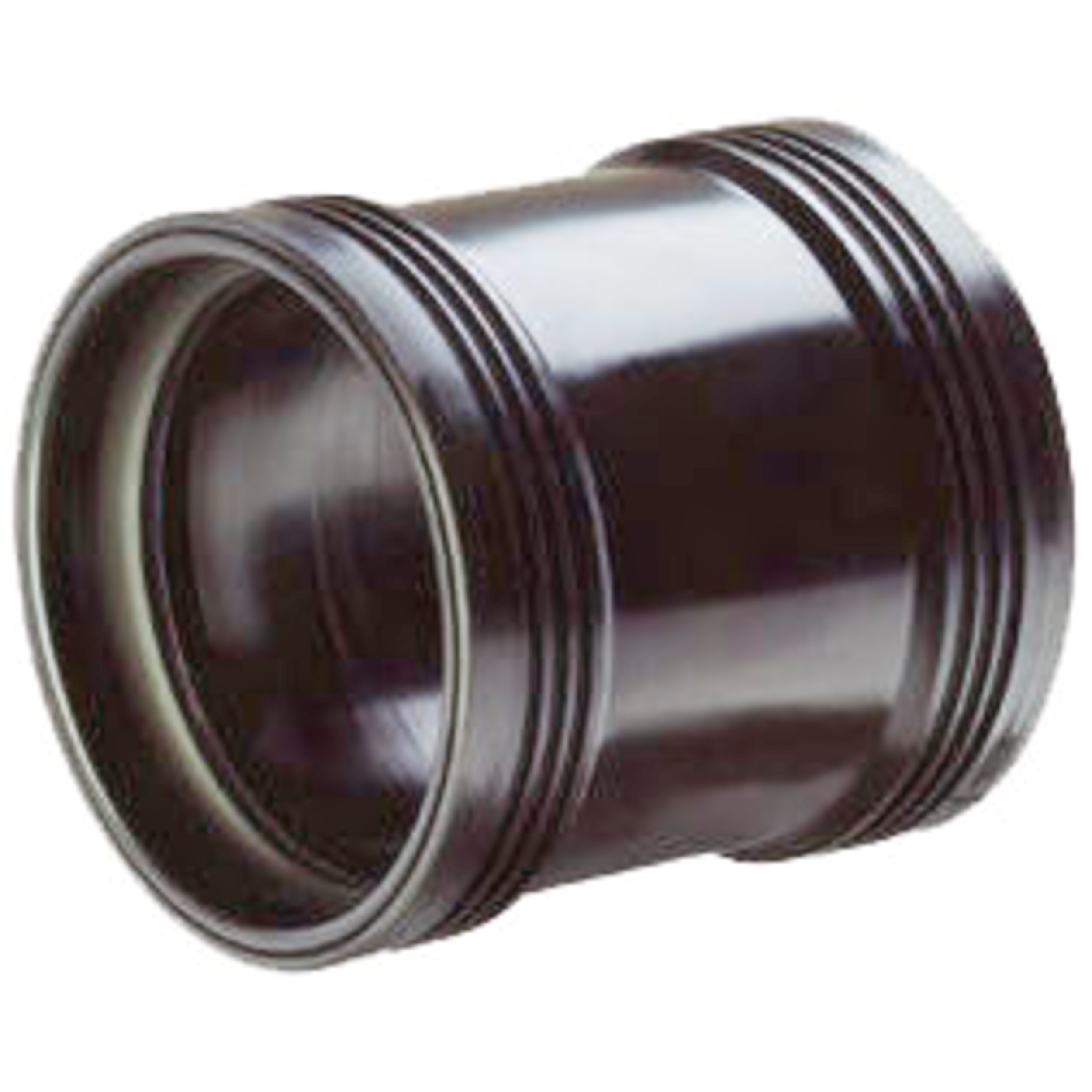 Wavin Overschuifmof PP 90mm Zwart - Slagvaste, Weerbestendige Afvoerfitting met Dubbel Manchet afbeelding