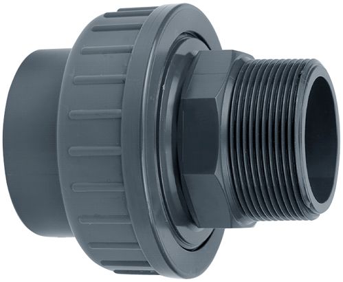 Aquaforte PVC Koppeling 63mm x 2" Lijm-Buitendraad - Eenvoudige Installatie & Duurzaam afbeelding