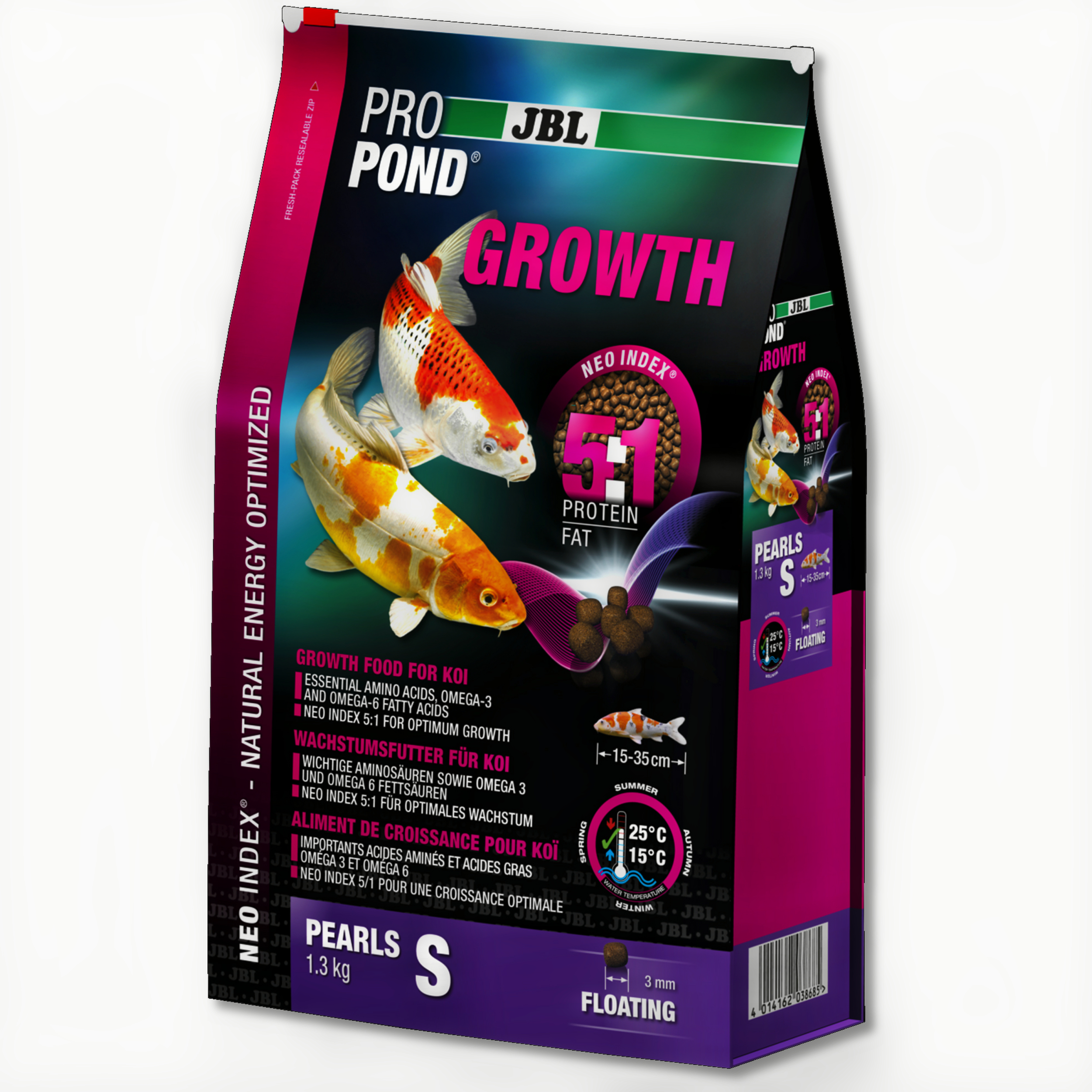 Jbl ProPond Growth S 1,3kg Vijver voeding