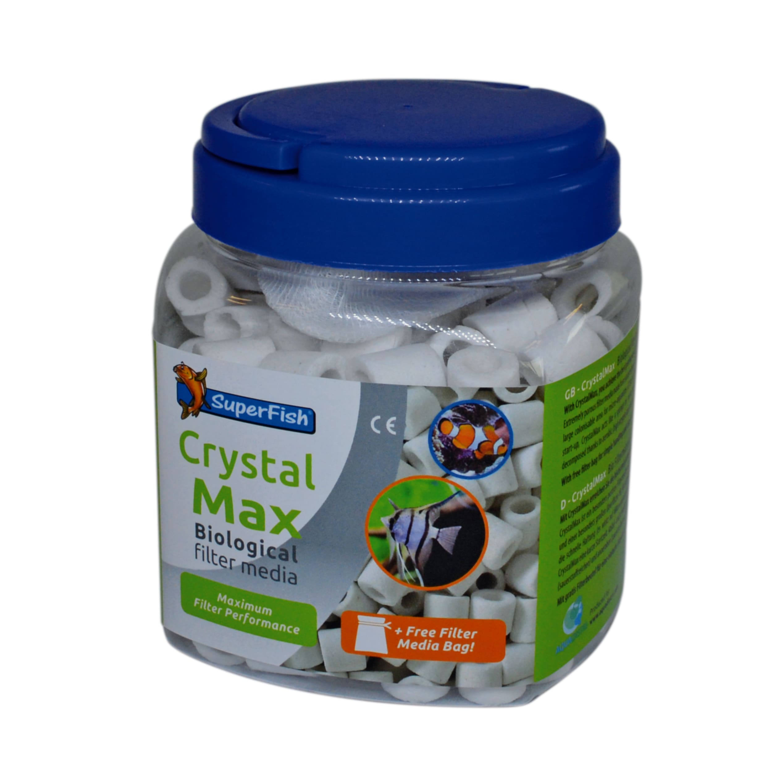 Superfish Crystal Max Media - Filters - 1000 ml Wit
