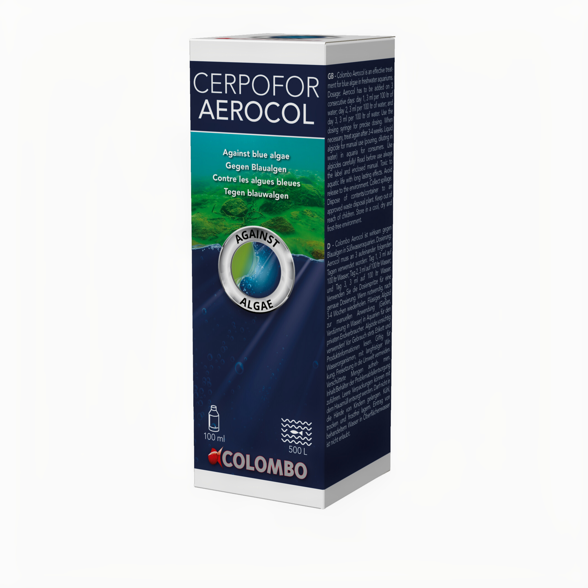 Colombo Cerpofor Aerocol voor Aquariums - Blauwalg Bestrijding, 100ml/1000L afbeelding