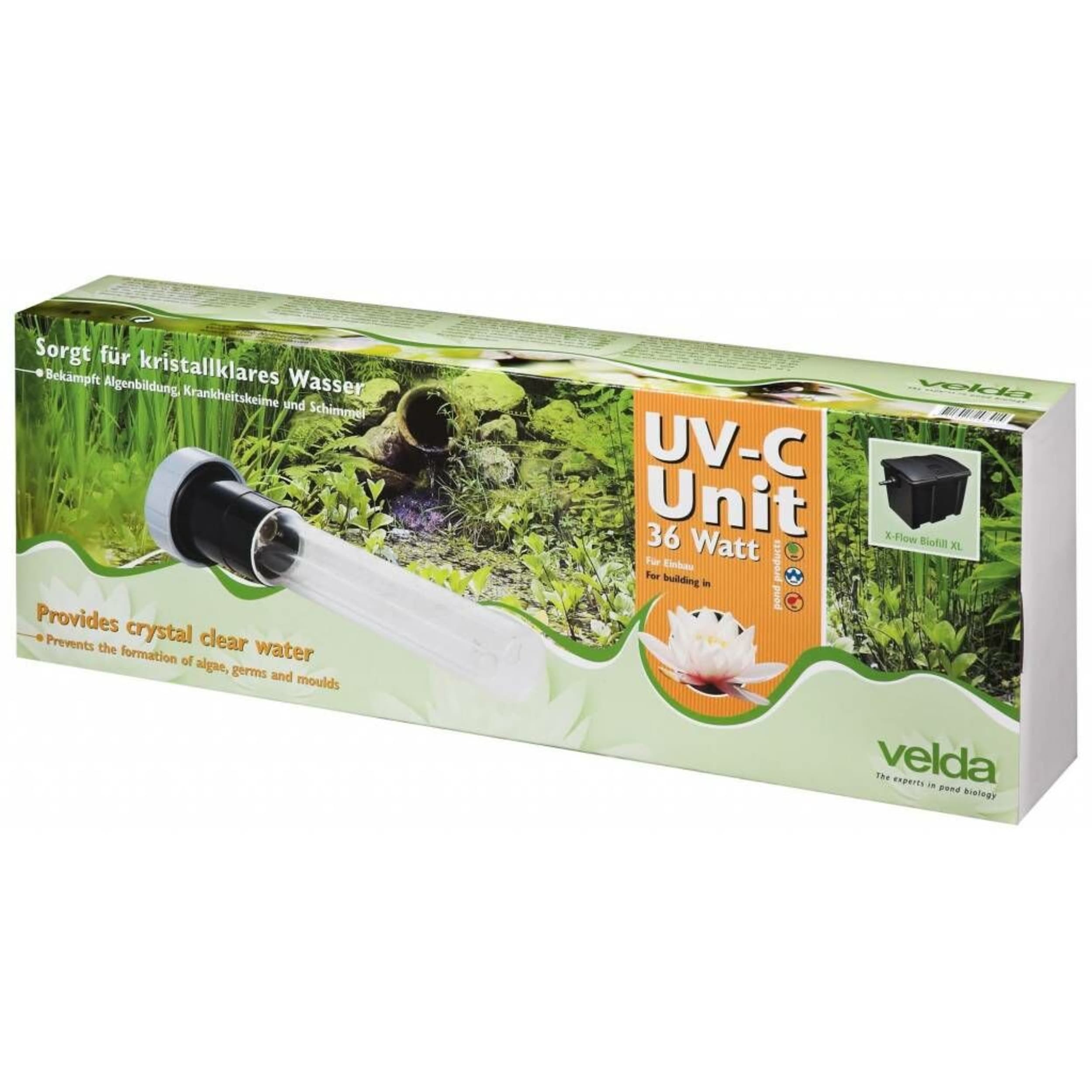 Velda UV-C Unit 36W Inline - Effective Control of Suspended Algae for a Clear & Healthy Pond afbeelding