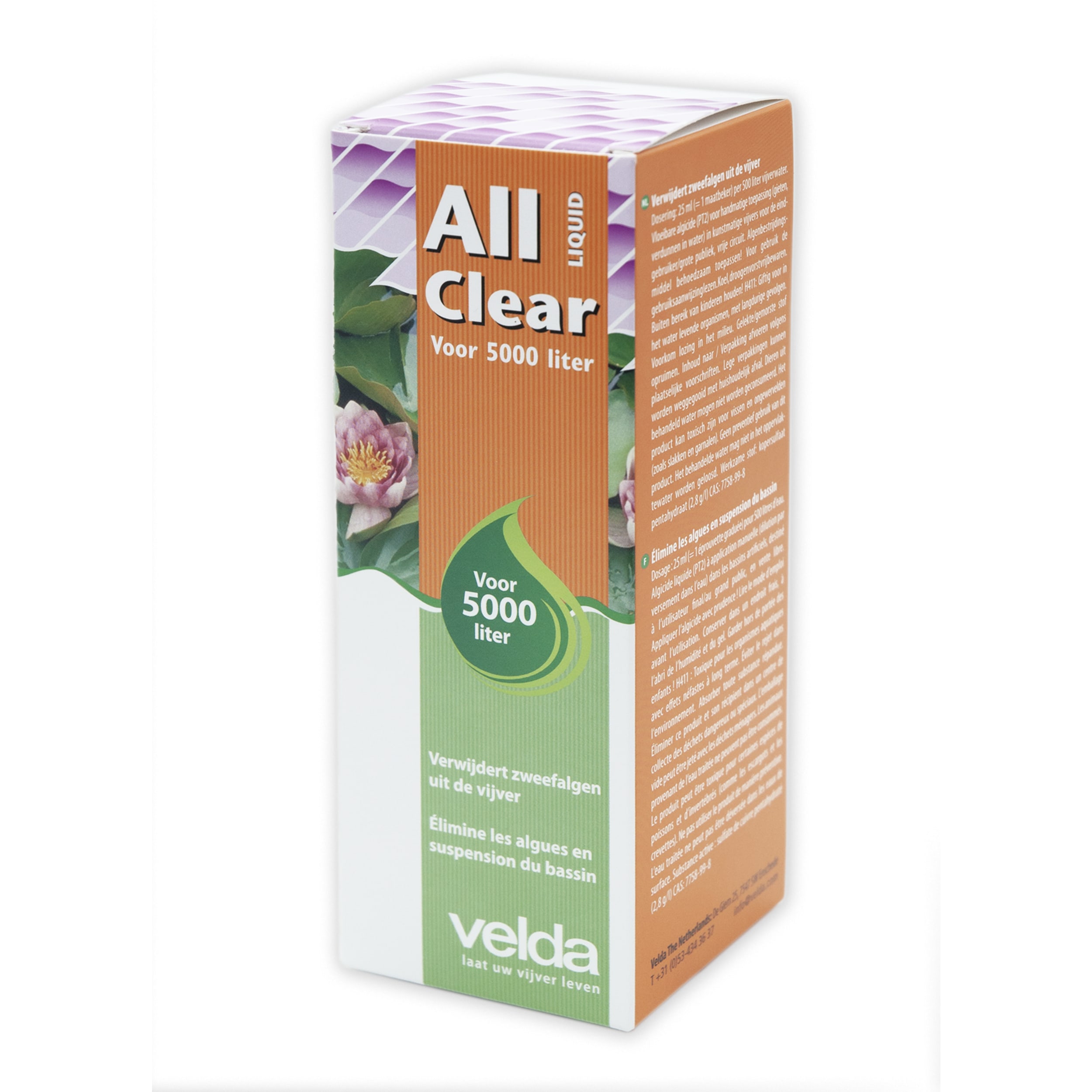 Velda All Clear Liquid 250ml - Snelwerkende Algenbestrijder voor Heldere Vijvers afbeelding