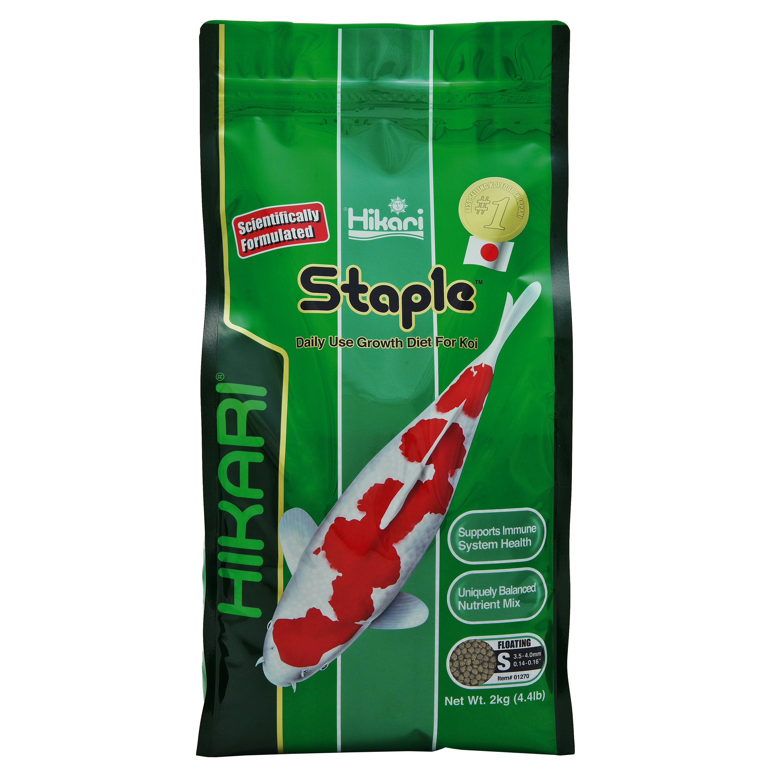 Hikari Staple Mini Koivoer - Dagelijkse Groei & Gezondheid 2kg, voor Vijvers met Koi 8-30cm afbeelding