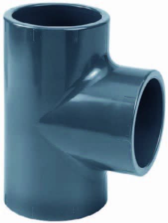 Aquaforte T-stuk 90° Lijmverbinding PVC - 90mm voor Vijverinstallaties, Zout & Zoetwaterbestendig afbeelding