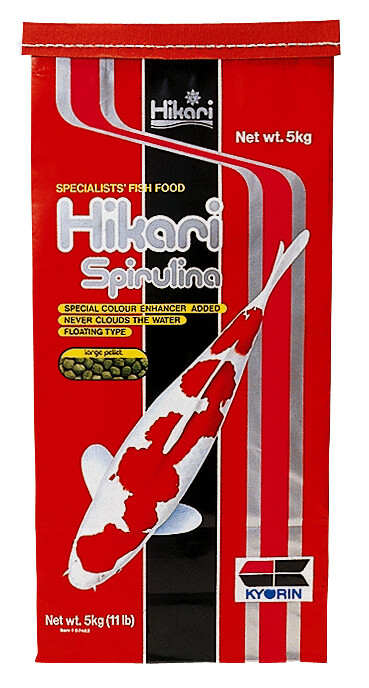 Hikari Spirulina Large 5 Kg - Premium Drijvend Koi Voer - Kleurversterkend, Gezondheid en Glans afbeelding