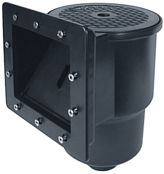 Wandskimmer - Klein - beton/foliewand - ZWART!