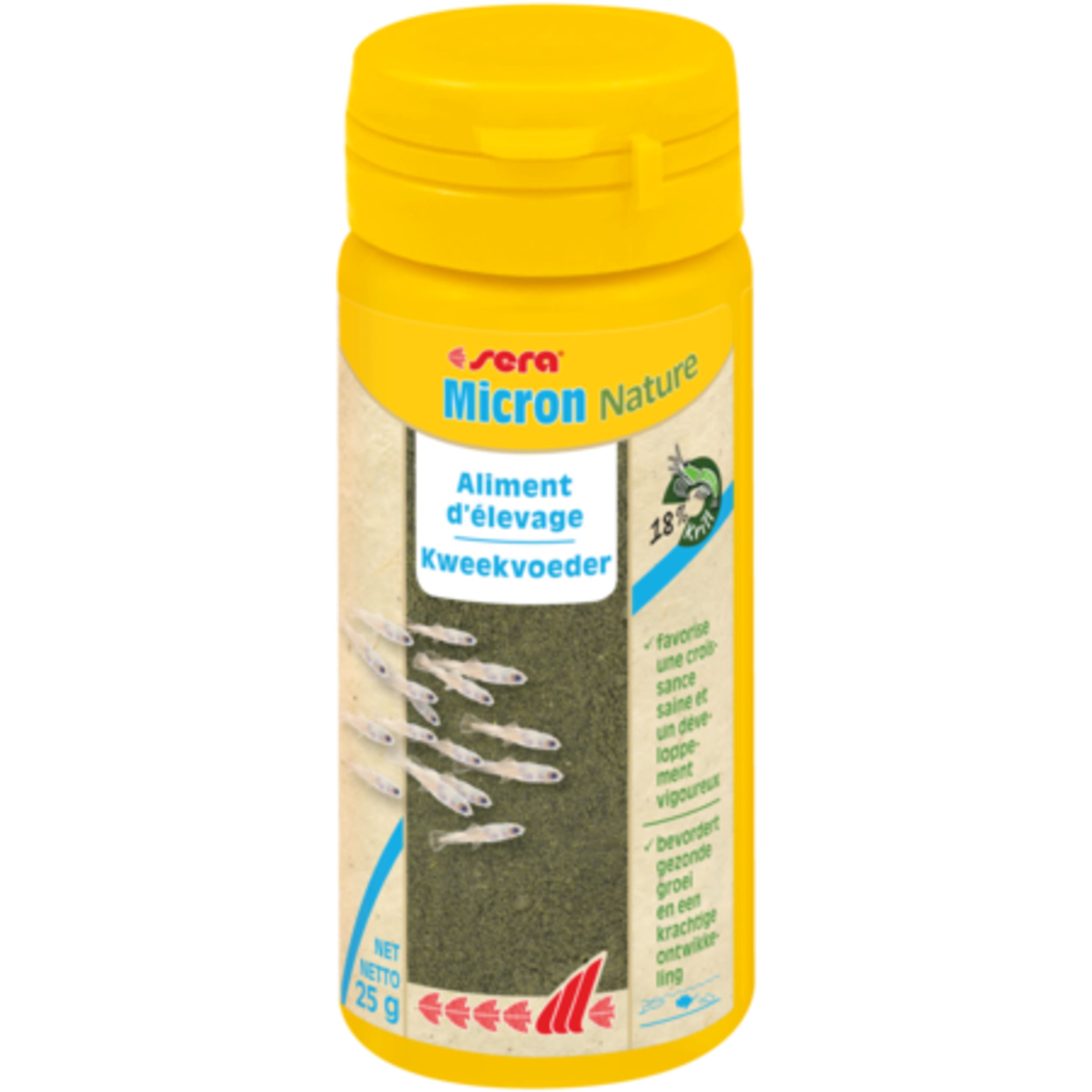 Sera Micron Nature 50ml - Voer voor Jonge Vissen & Amfibieën - Rijk aan Krill & Spirulina afbeelding