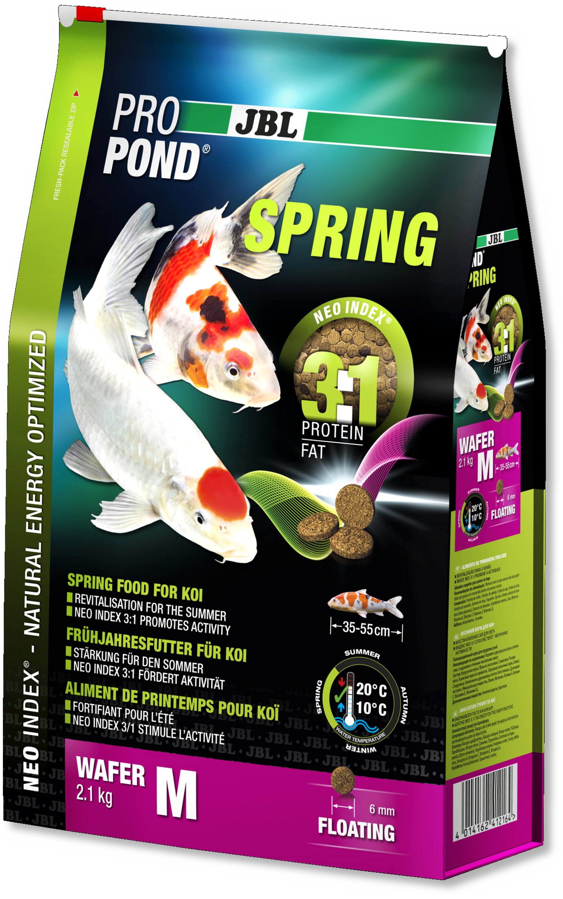 JBL Propond Spring M Koivoer 2,1kg - Voeding voor Seizoensstart Koi 35-55cm afbeelding