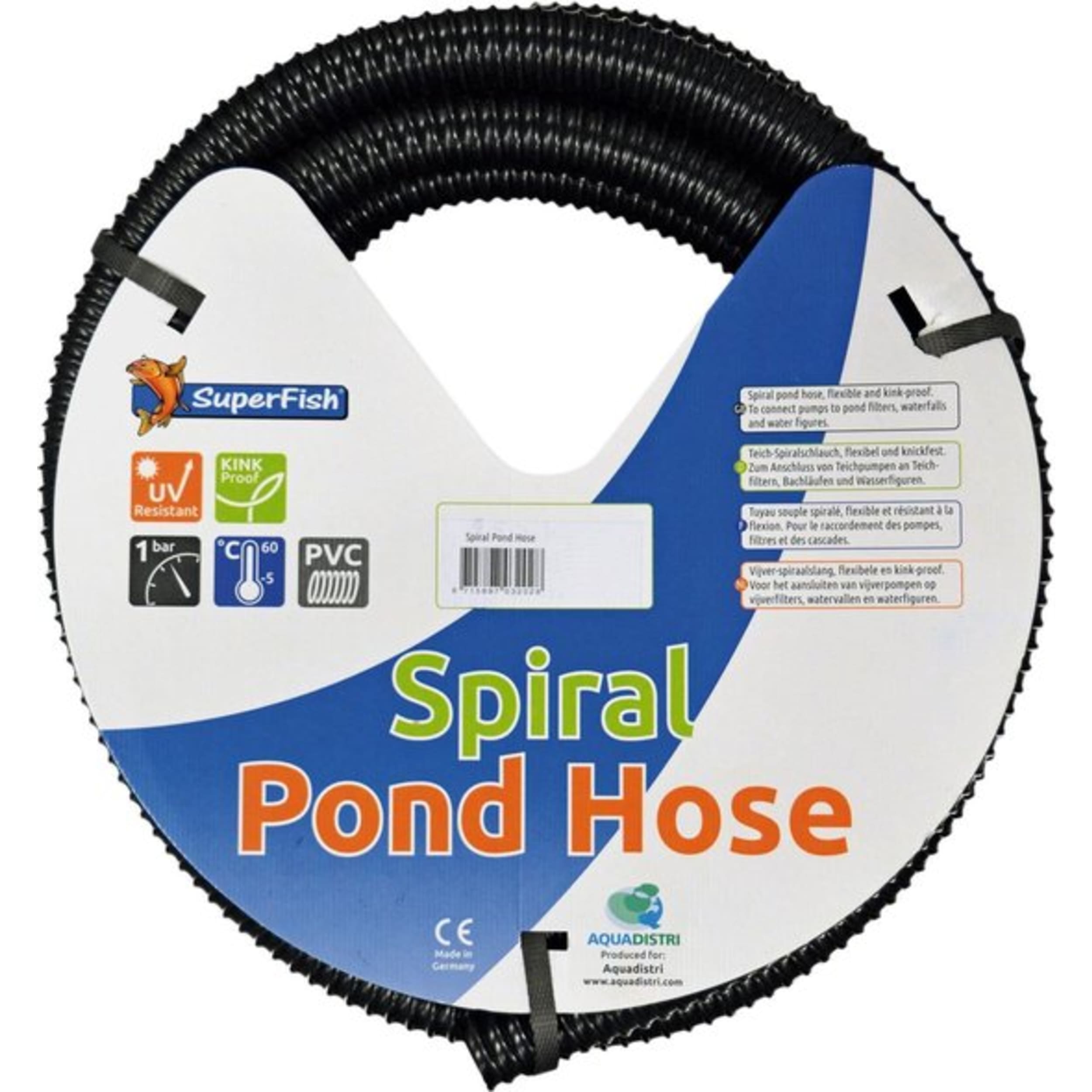 Afbeelding Superfish Spiraalslang Zwart - Filters - 5 m 40 Mm door A2koi.nl