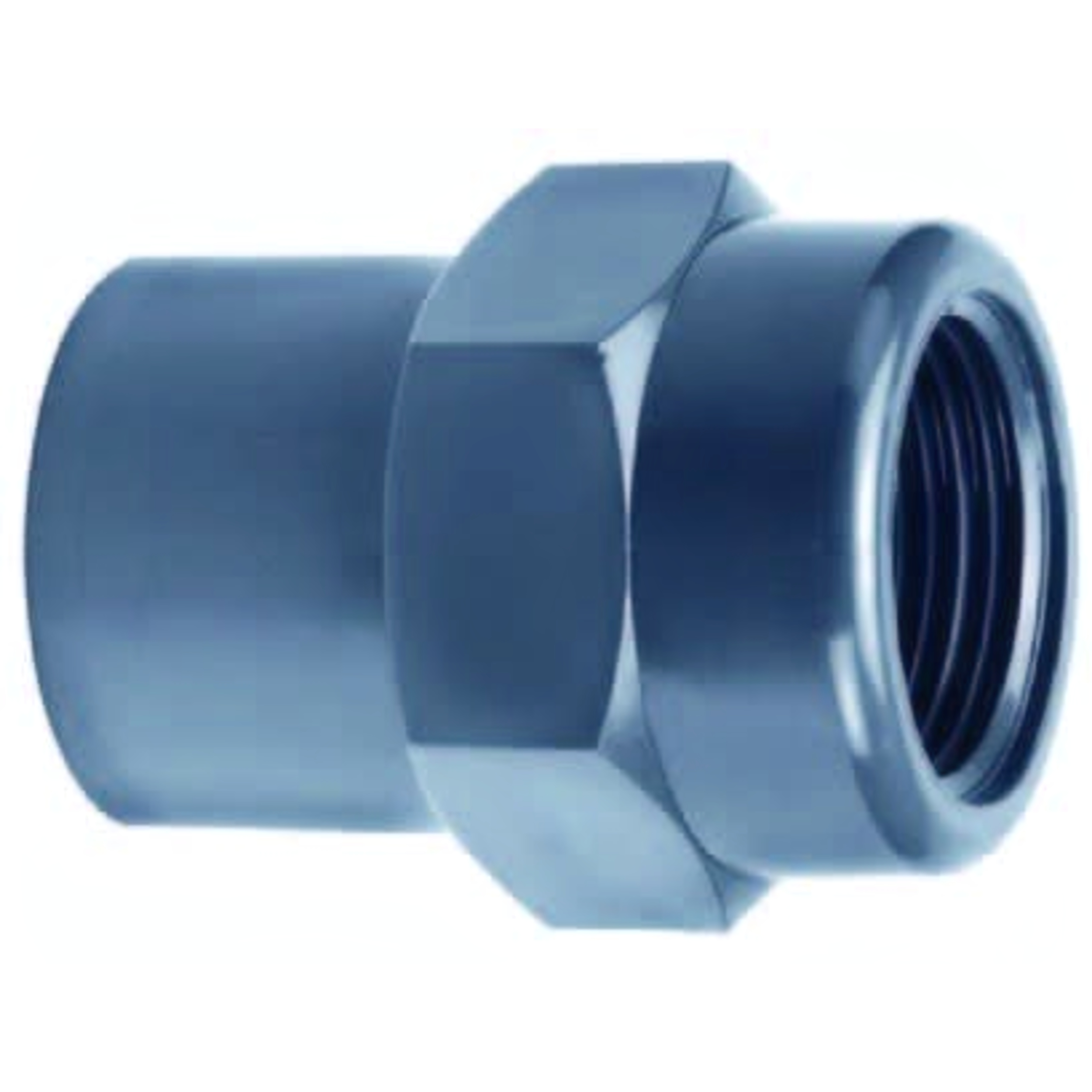 Effast Verloopsok 3/8" x 1/4" Binnendraad - Duurzame Druk PVC Koppeling voor Vijver & Leidingwerk afbeelding