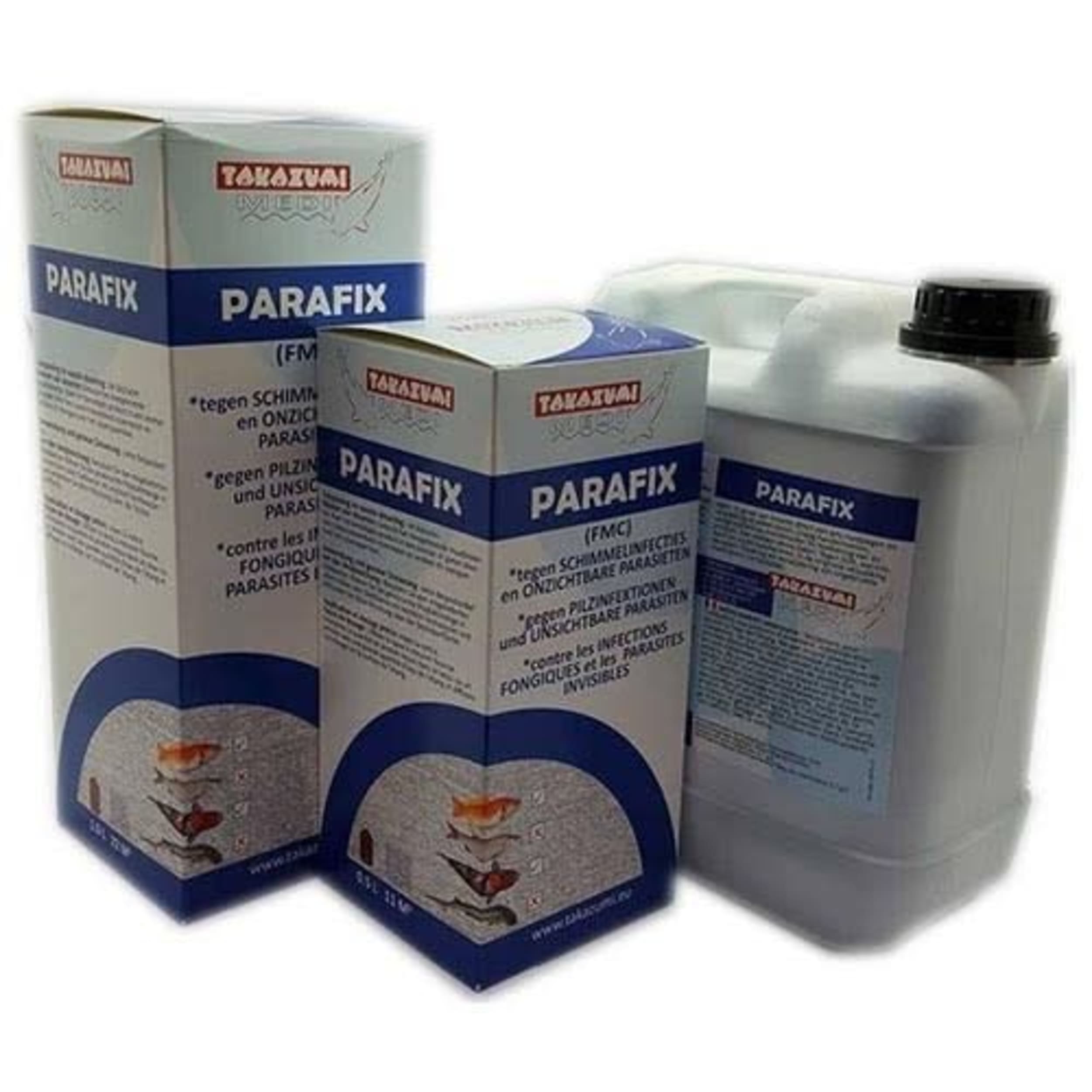 Takazumi Parafix 2,5L - Bestrijd Huidparasieten en Schimmels voor Gezonde Vijvervissen afbeelding