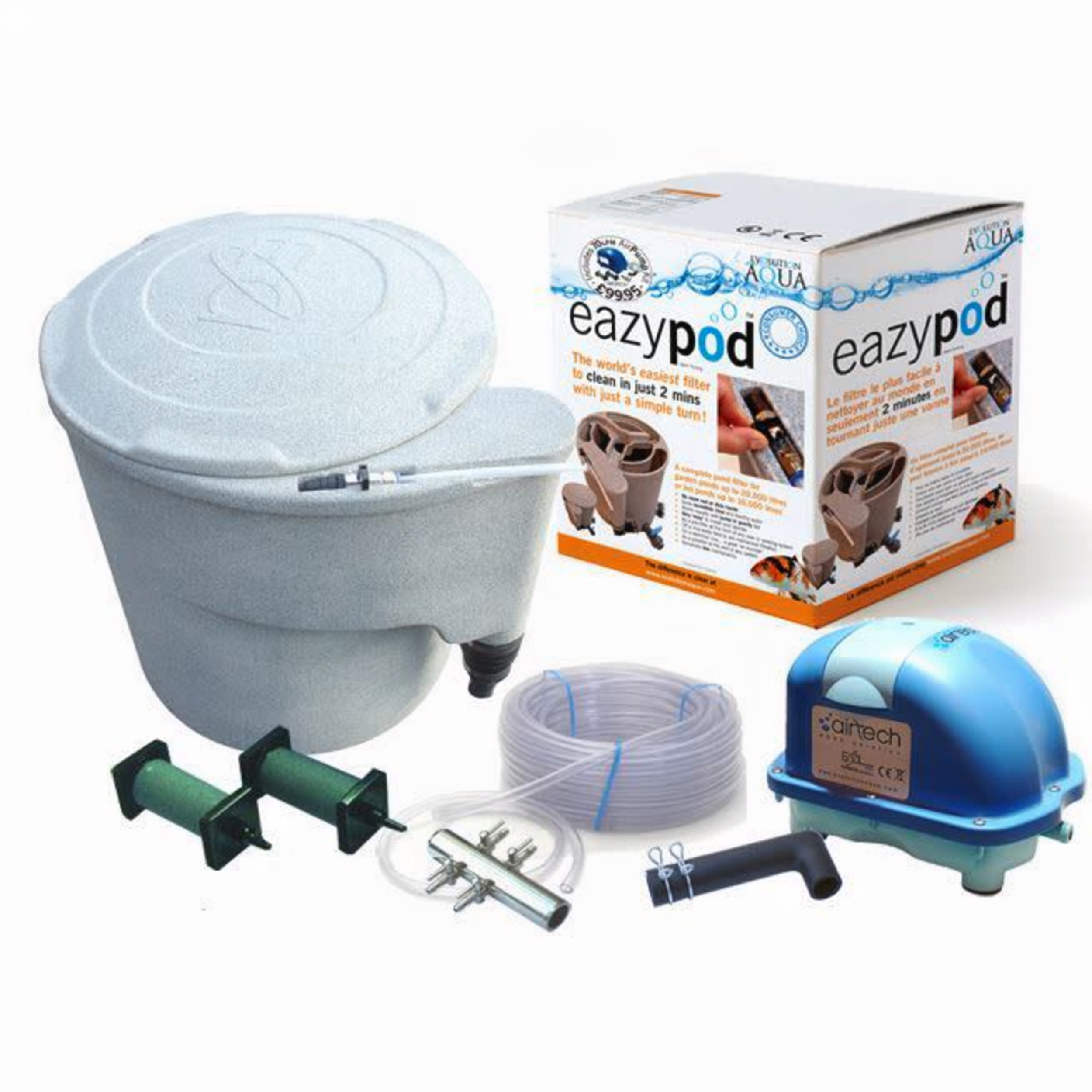 Evolution Aqua Eazy Pod Compleet Vijverfilter - Incl. Luchtpomp voor 20.000L afbeelding