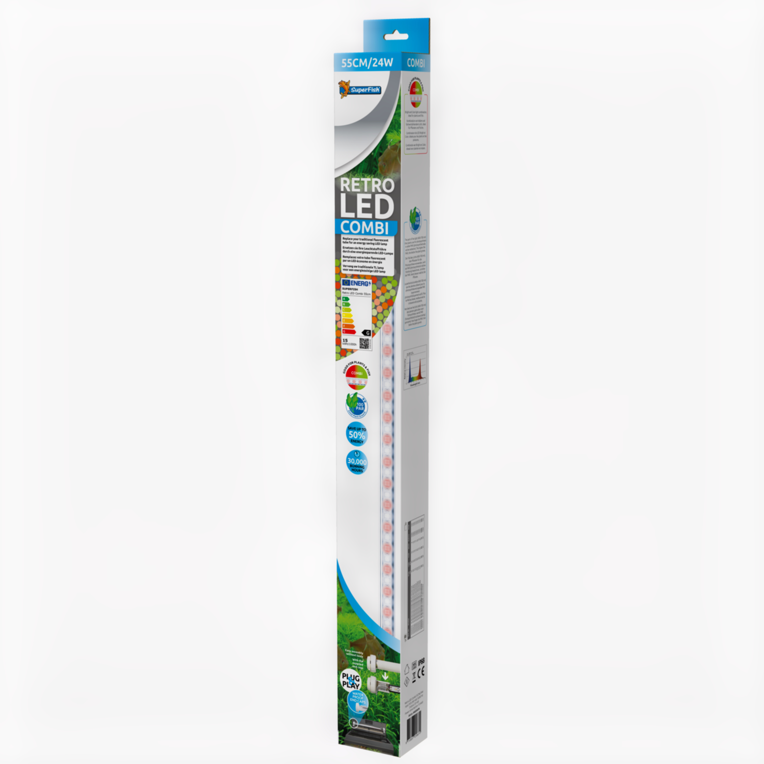 Superfish Led Combi 55 cm - Verlichting - 24 Watt T5