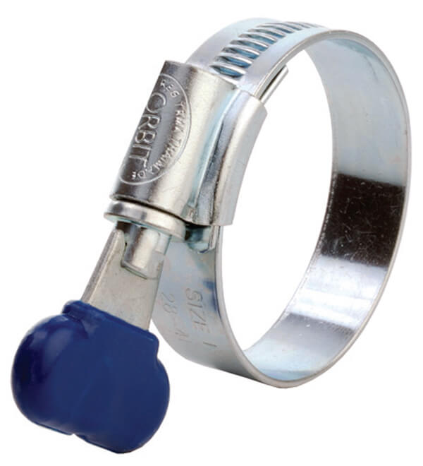 Slangklem met vleugelmoer 19 - 25 mm