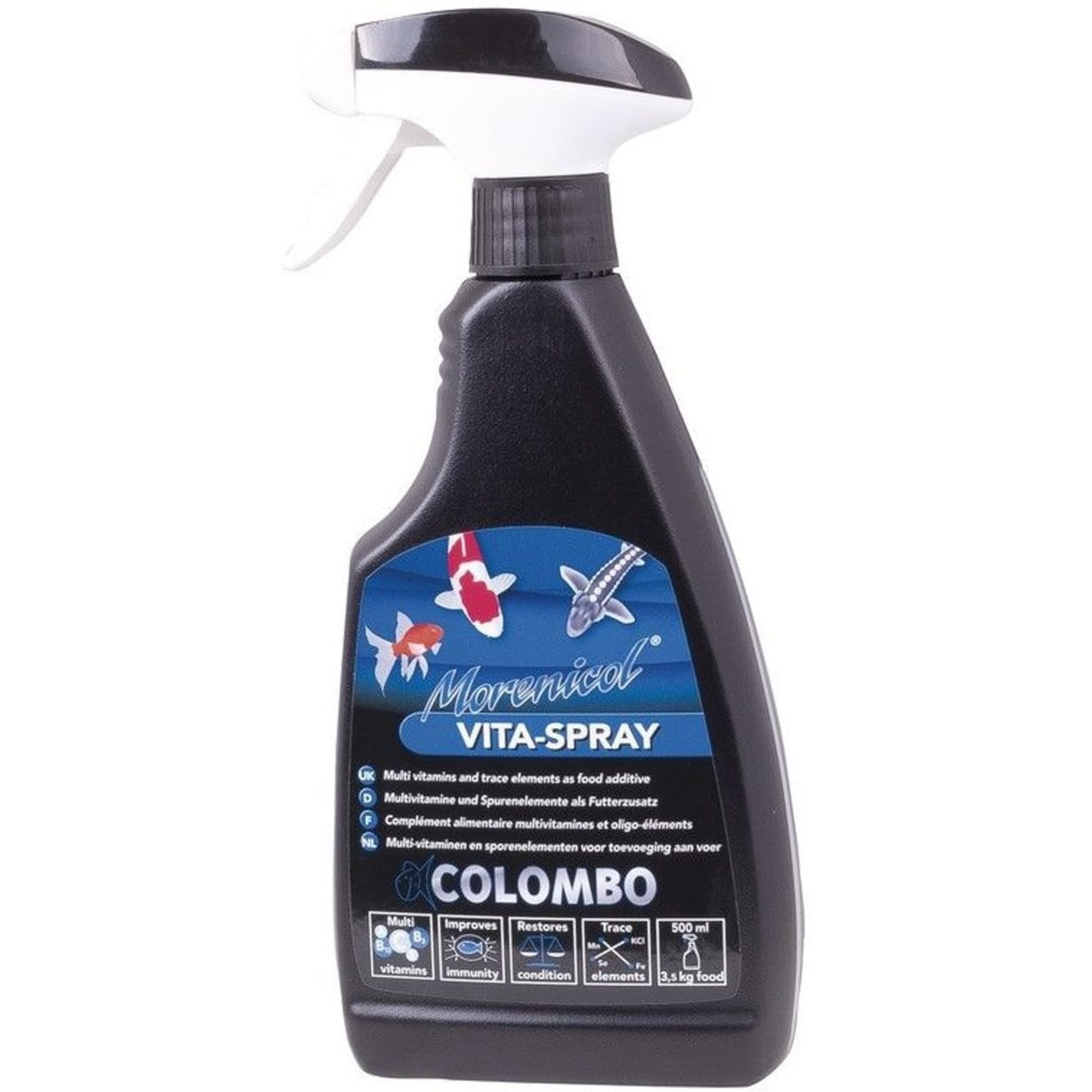 Colombo Morenicol Vita Spray 500ml - Versterkt Weerstand Vijvervissen Post-Winter/Medicijn afbeelding