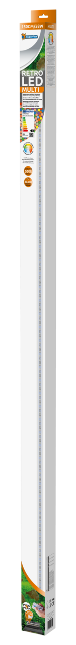 Retro Led Multi T8&Jt5 150cm/58w afbeelding