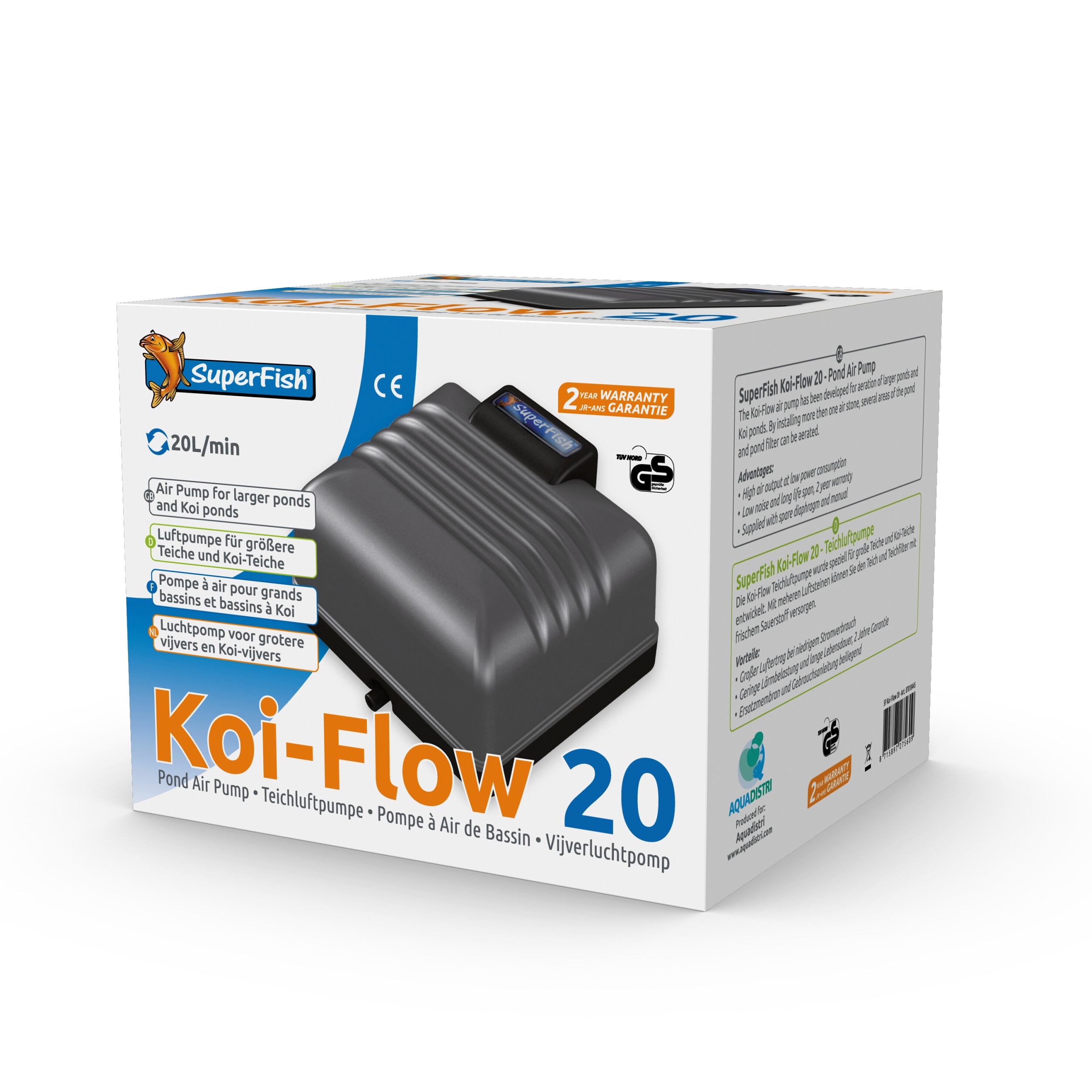 Superfish Koi Flow - Beluchting - 20 l/h 600