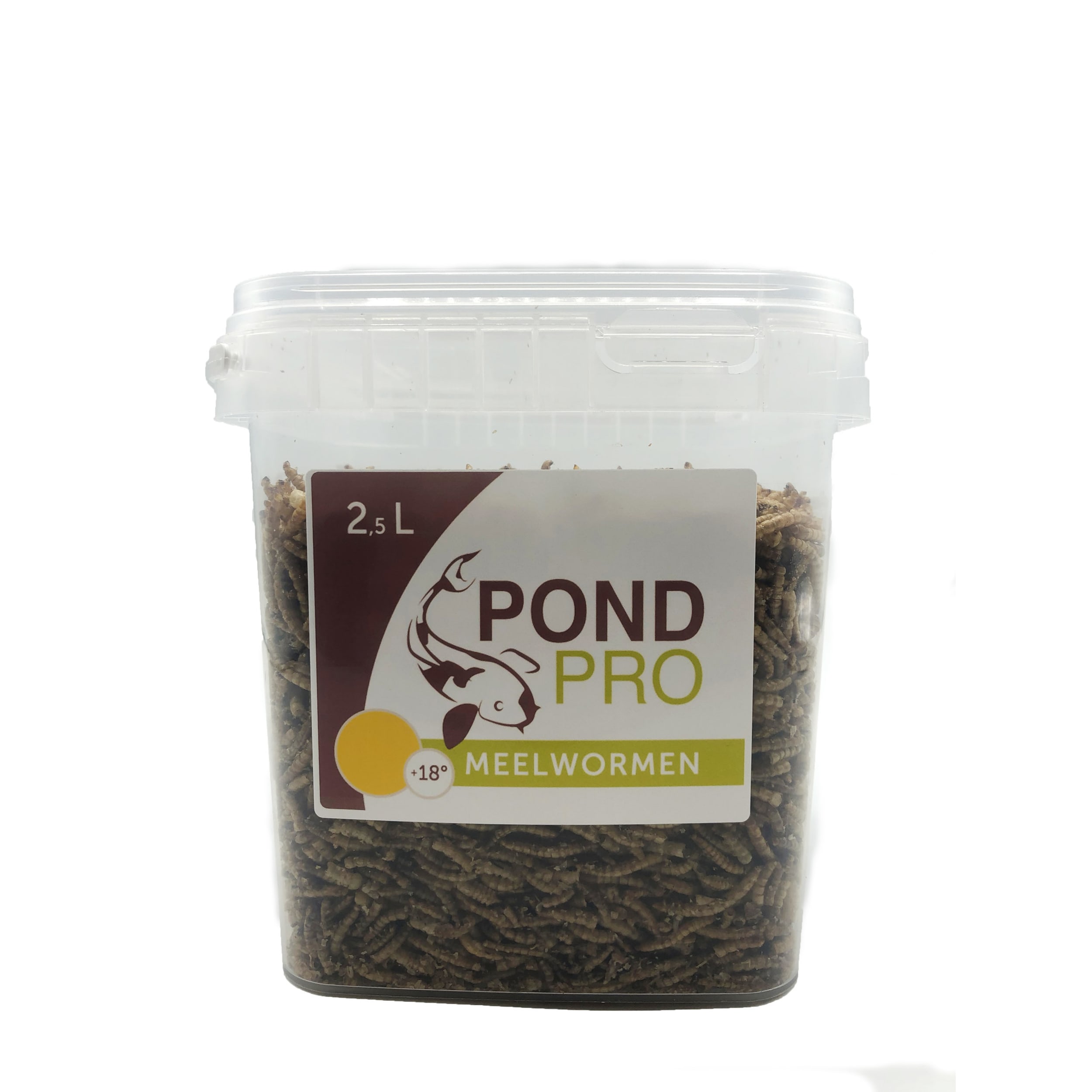 Pond Pro Meelwormen 2,5L - Eiwitrijk Voer voor Koi, Schildpadden en Kippen, Bevordert Groei en Vitaliteit afbeelding