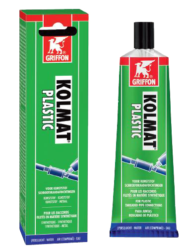 Aquaforte Kolmat Plastic Schroefdraadafdichting - Waterbestendig, Multimateriaal, 125g afbeelding