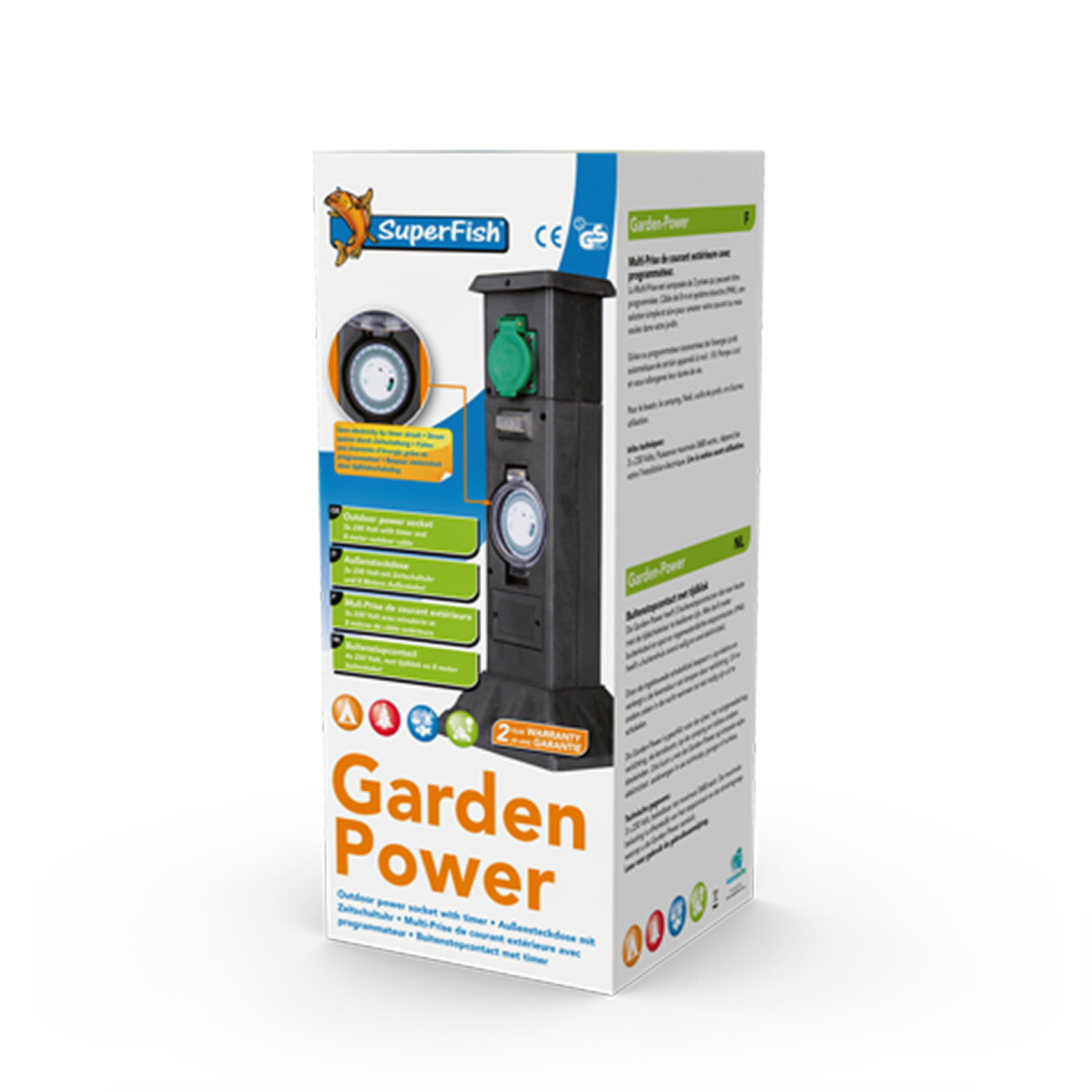 Superfish Gardenpower Stekkerdoos Met Timer - Verlichting -