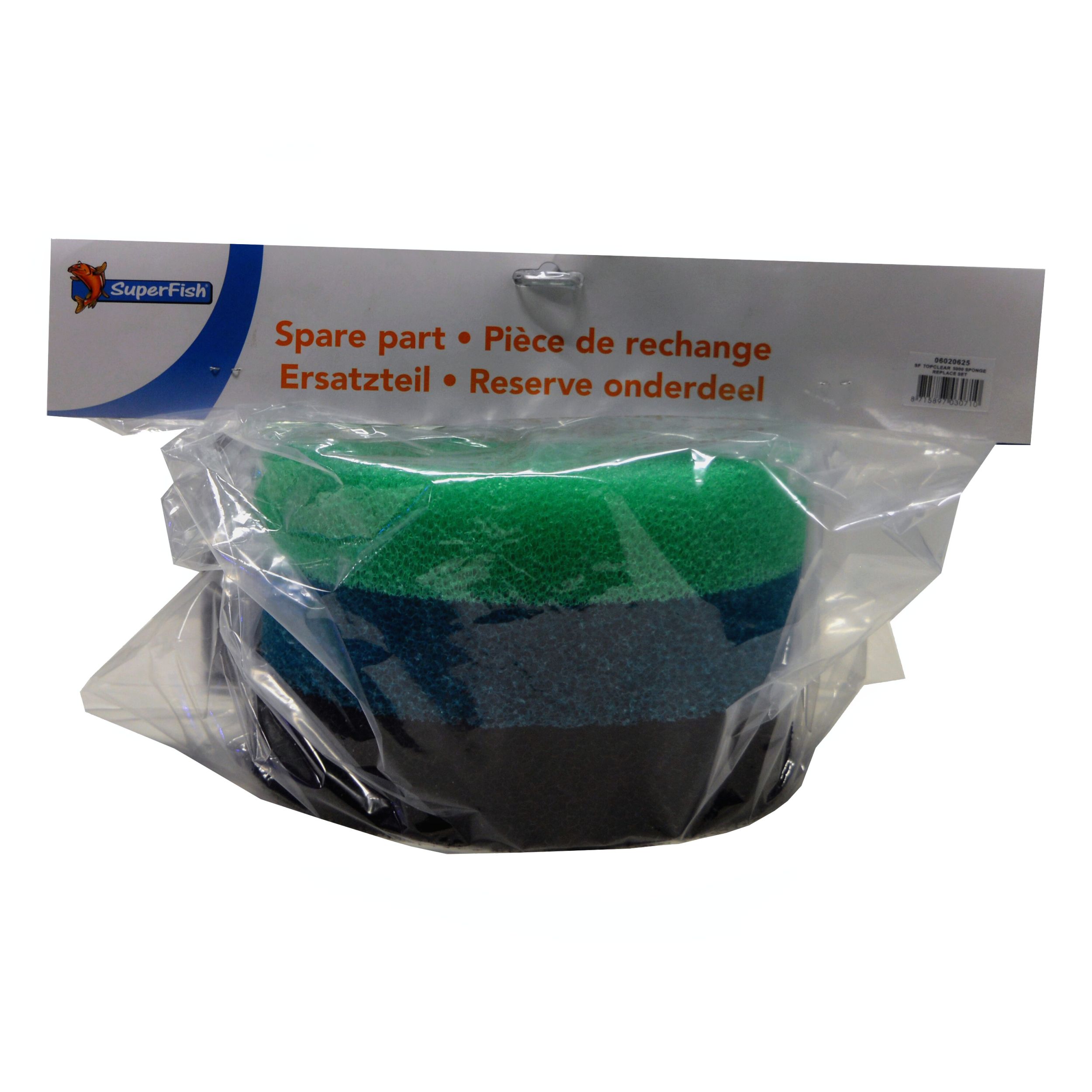Superfish Topclear 5000 Schuim Set 3 St - Essentiële Vervangingssponzen voor Filterprestatie afbeelding