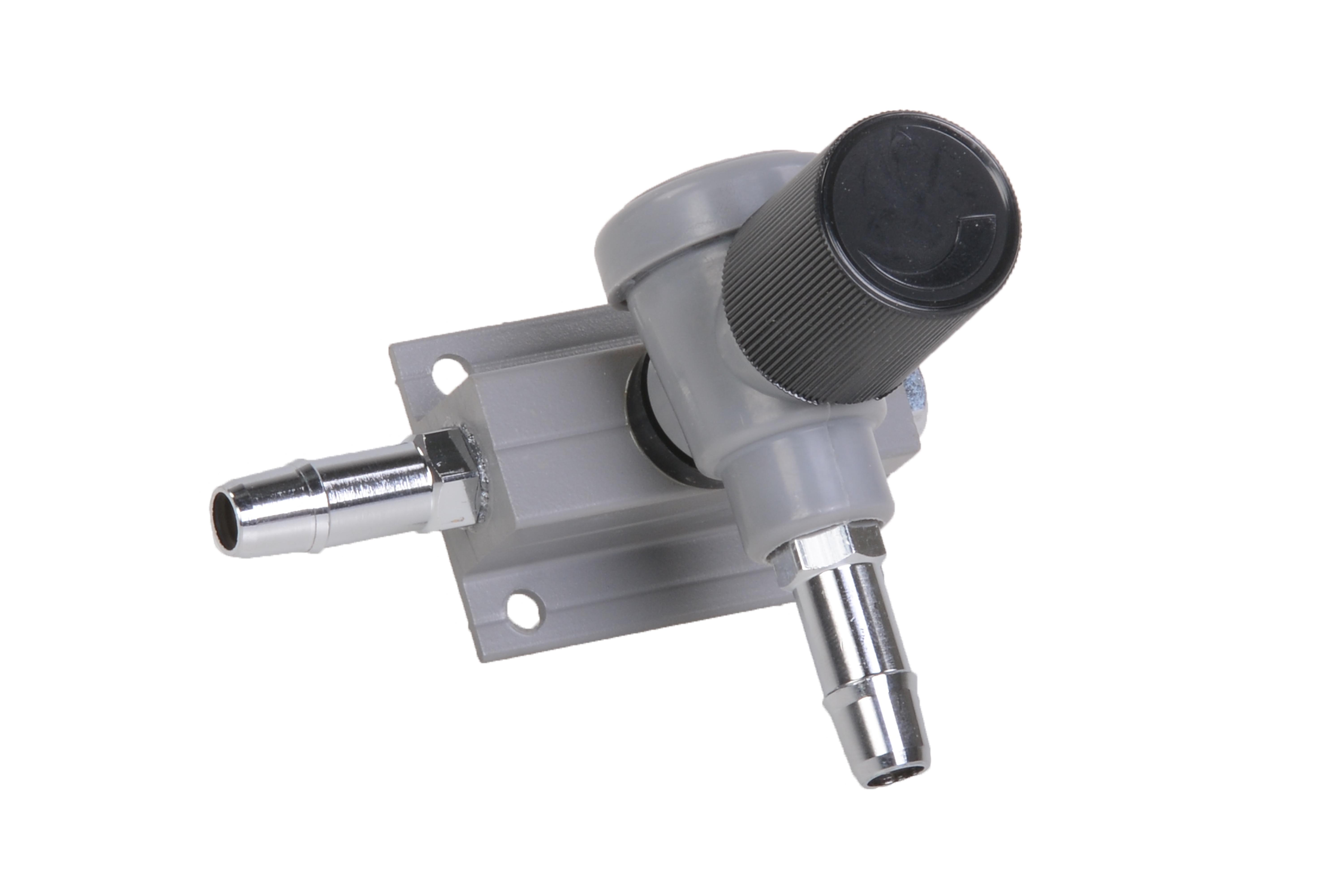 luchtverdeler 9mm 1 uitgang met kraan