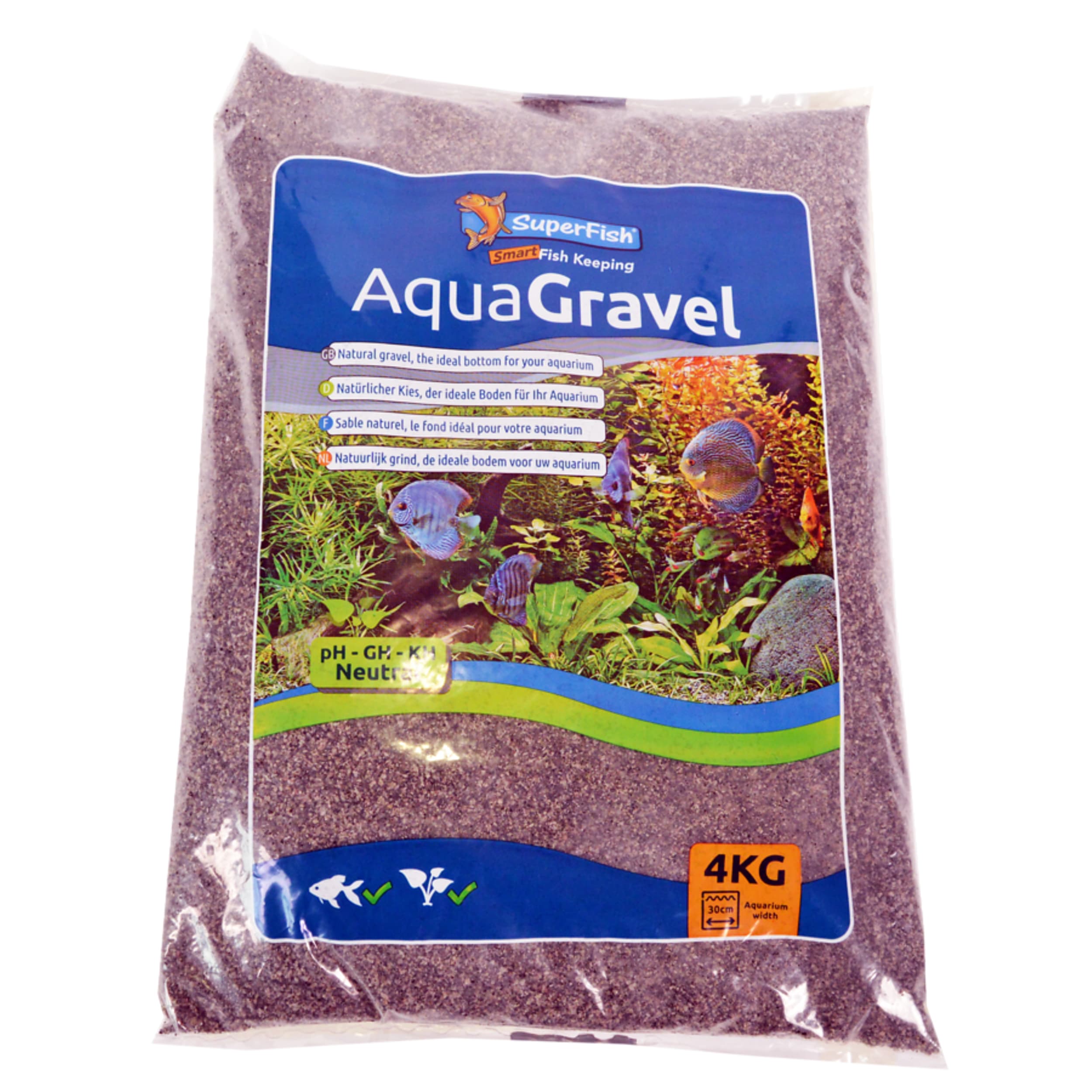 Superfish Aqua Grind Koffie Bodembedekking 2-3mm - Veilig voor Aquaria, 4kg afbeelding