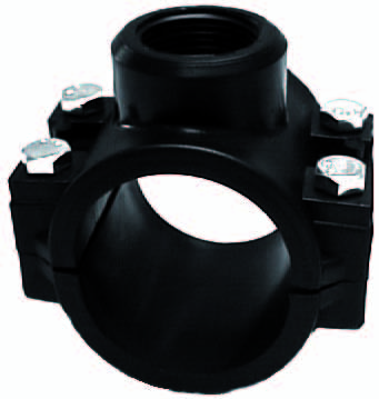 Europond Aanboorzadel 32 x ½" - Stevige Bevestiging voor Vijver - Druk PVC met Montagebouten afbeelding