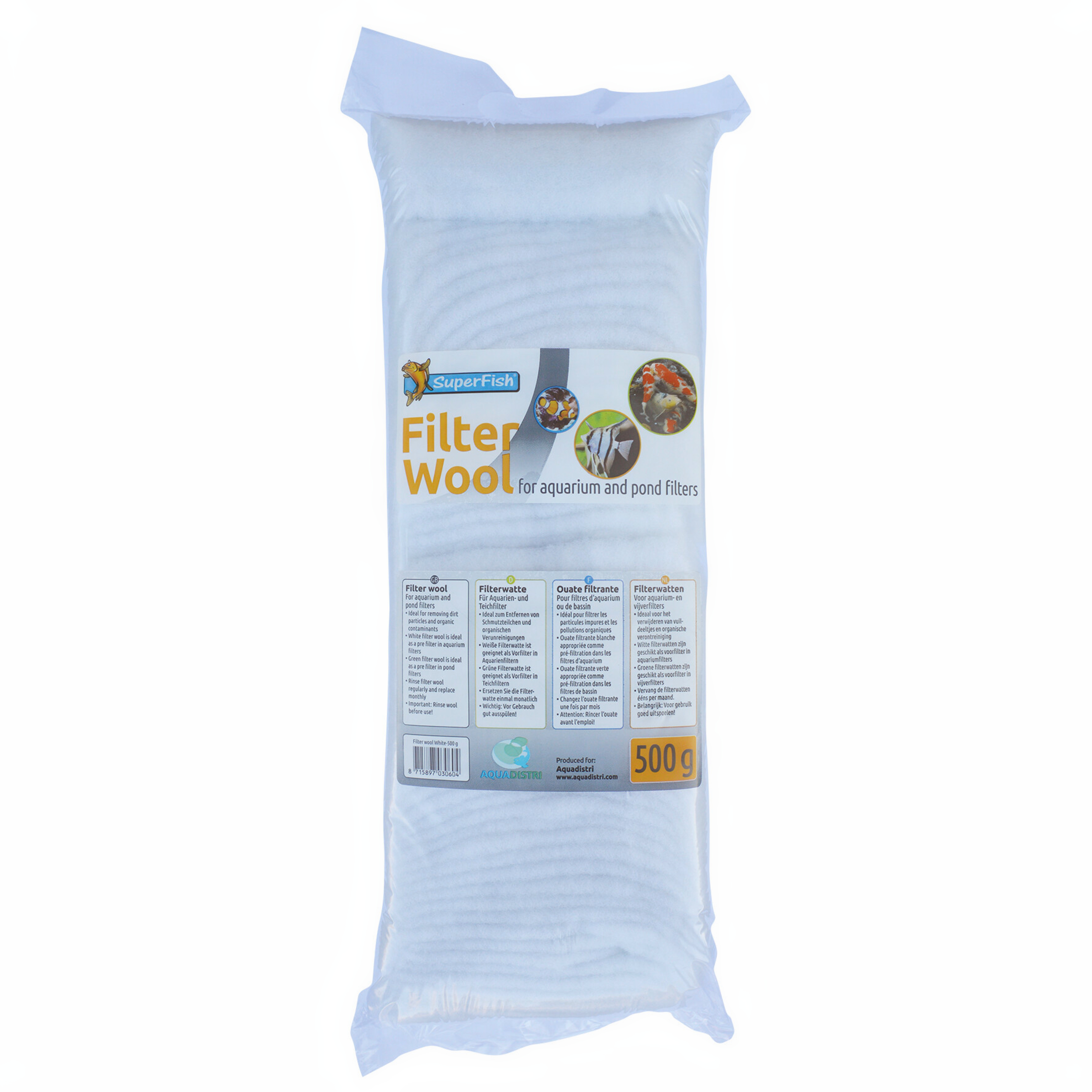 Superfish Witte Filterwatten Wit - Filters - 500 g
