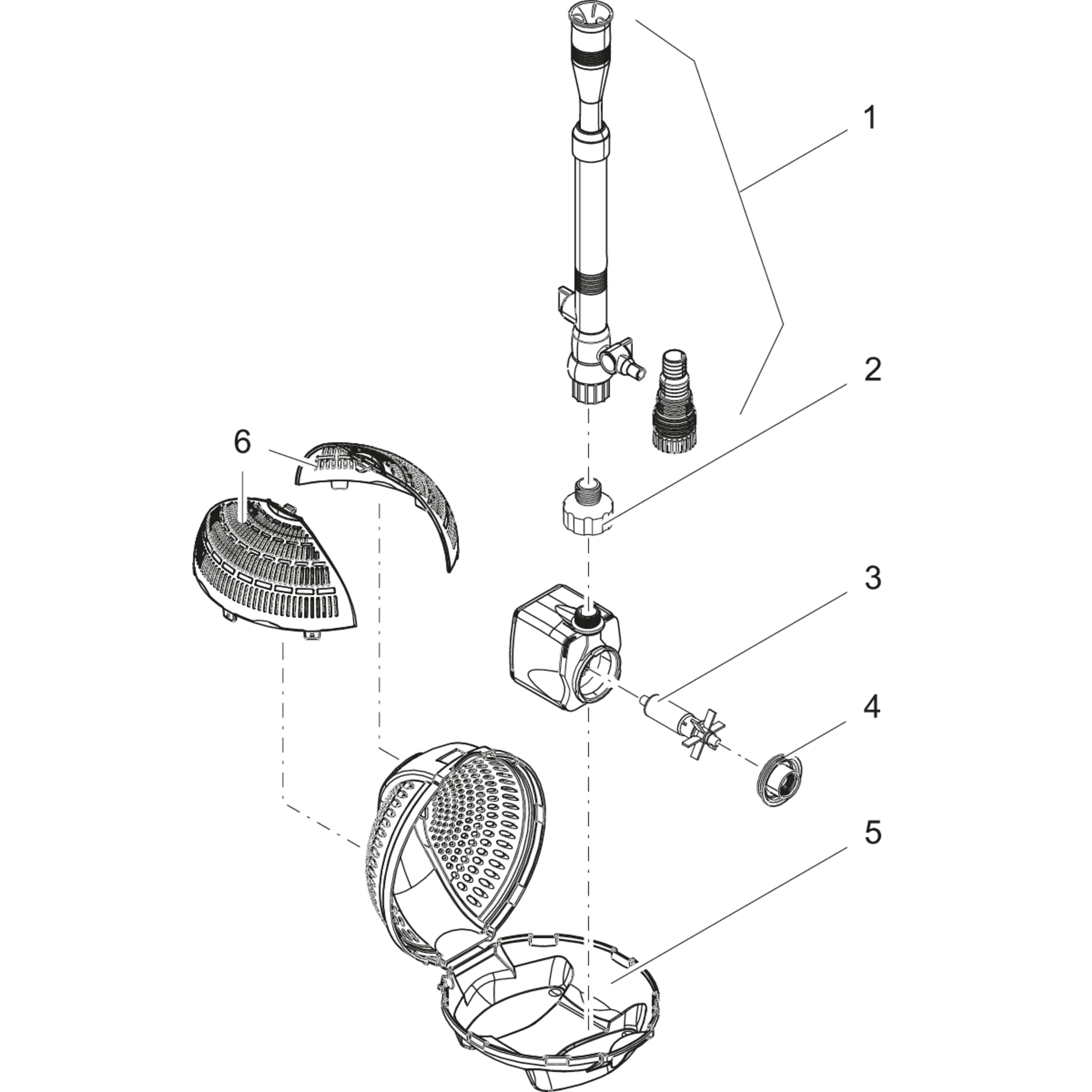 Filterschaal fijn PondoVario 1000-2500 Machine, Spaak, Binnen