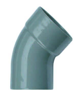Wavin PVC Bocht 45° Mof x Spie 110mm - Duurzaam & Sterke Afvoerverbinding afbeelding
