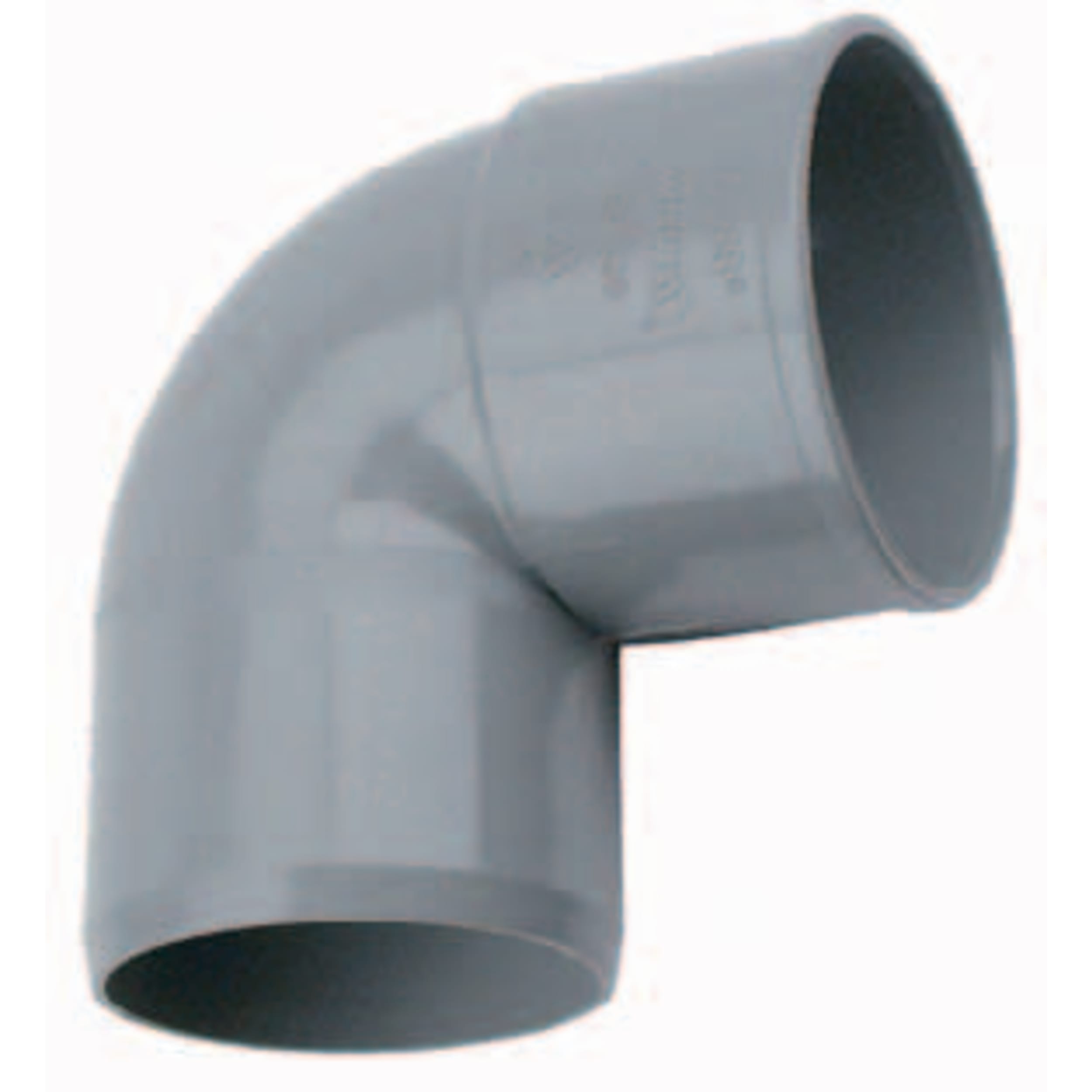 Wavin PVC Bocht 88° Mof x Spie 75mm - Waterdichte Installatie & UV-Bestendig afbeelding