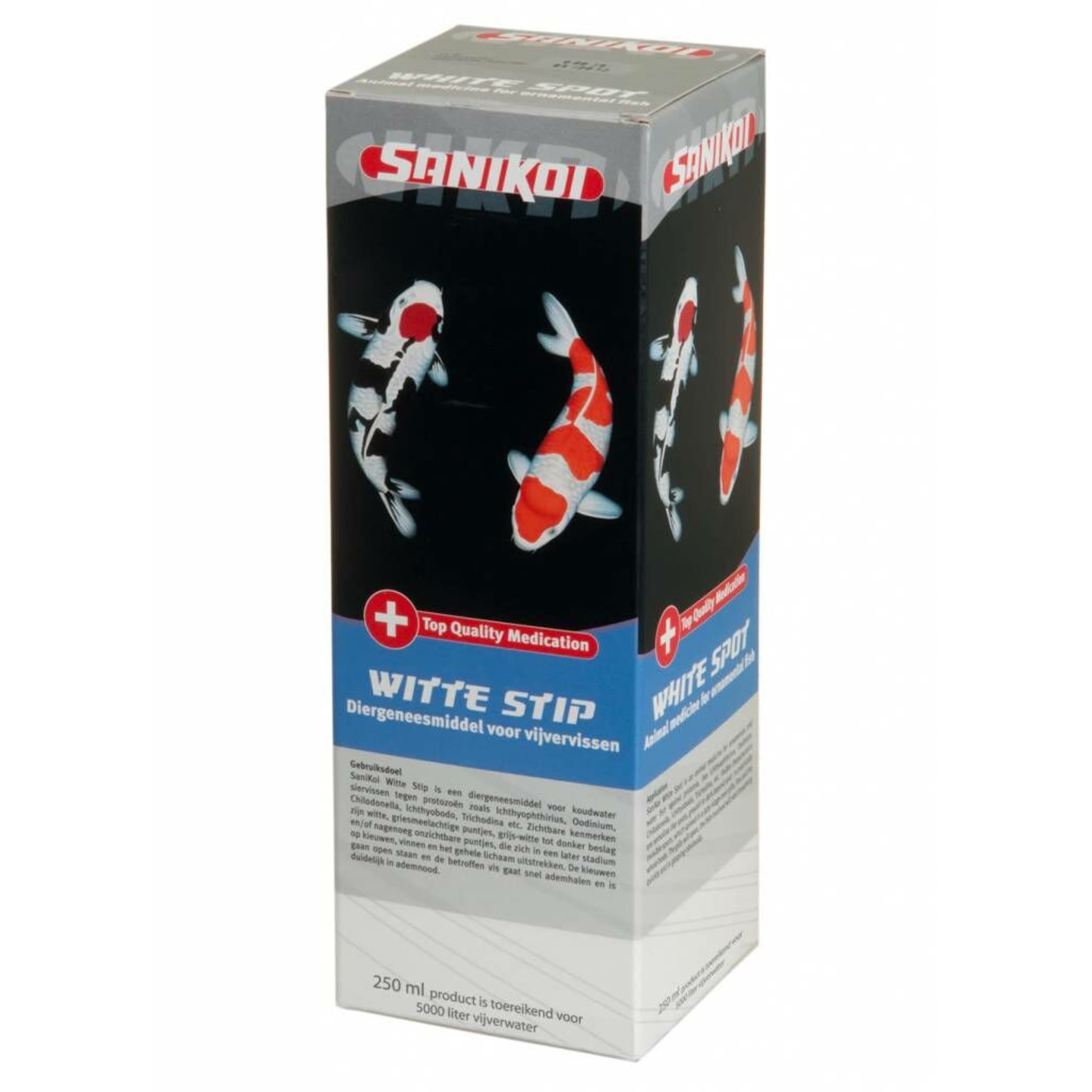 Sanikoi White Spot Behandeling 250ml - Effectieve Parasietenbestrijding voor Vijvervissen afbeelding