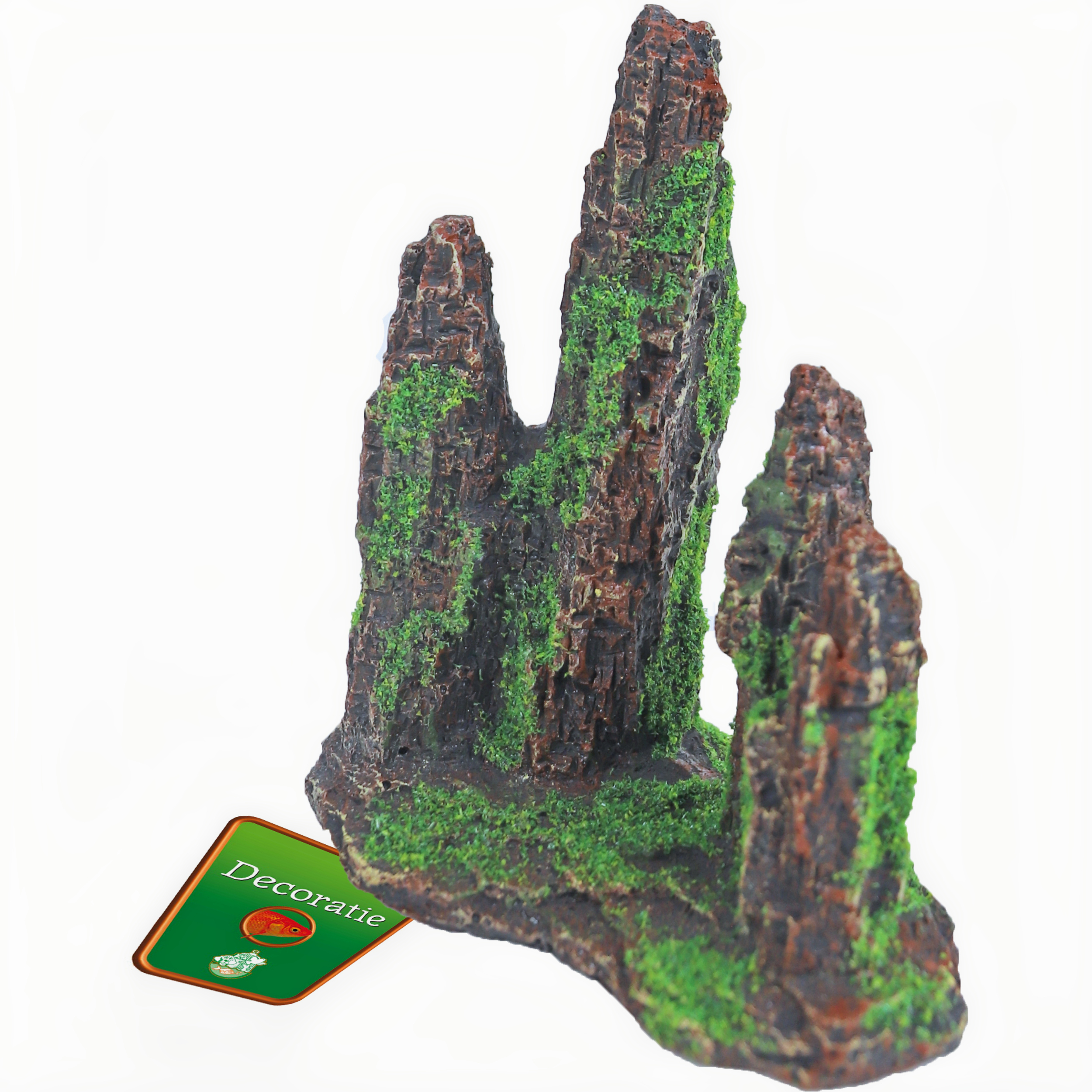 Ornament Rotszuilen Met Mos 15 Cm