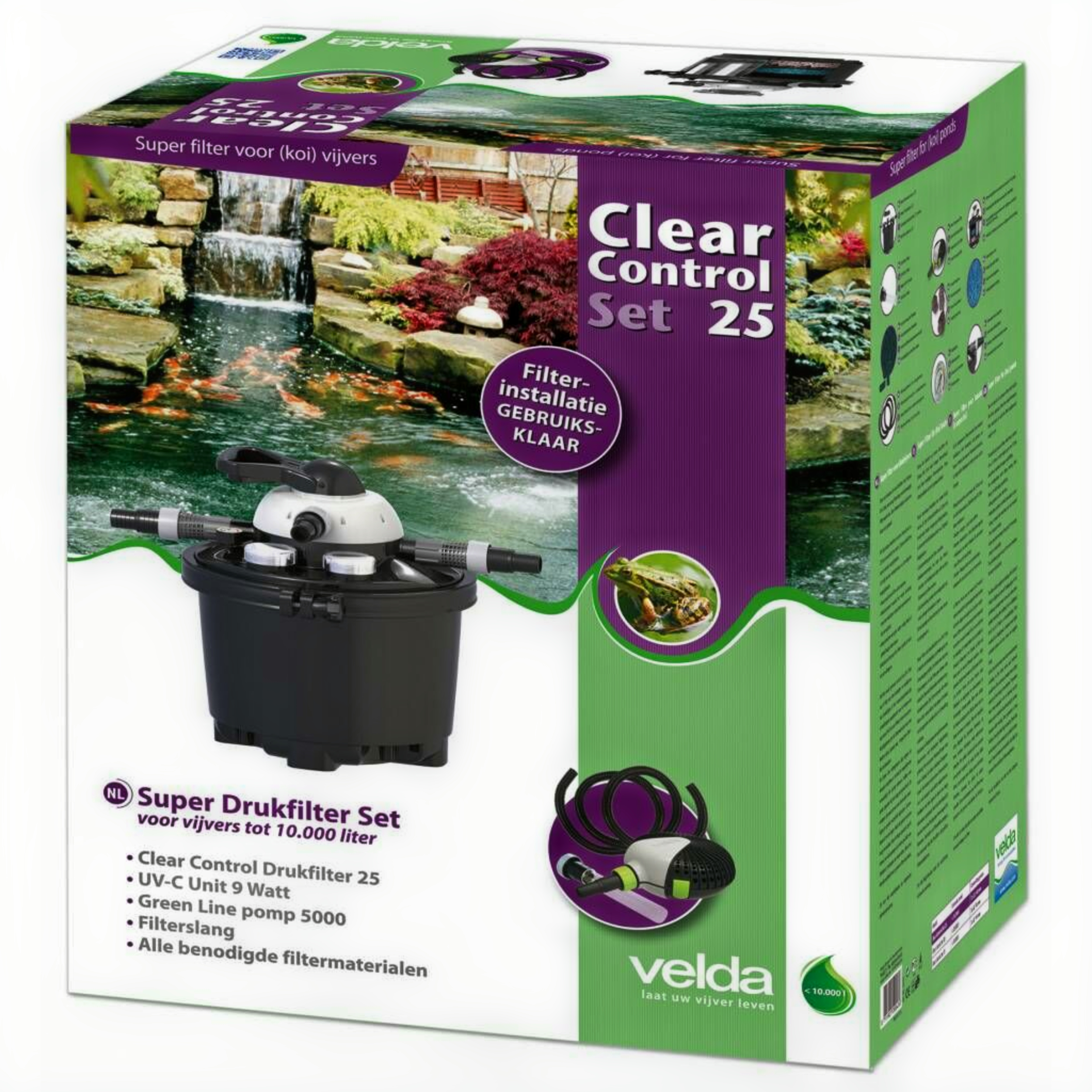 Clear Control 25 Set - Vijverfilter set Advertentie, Poster, Water