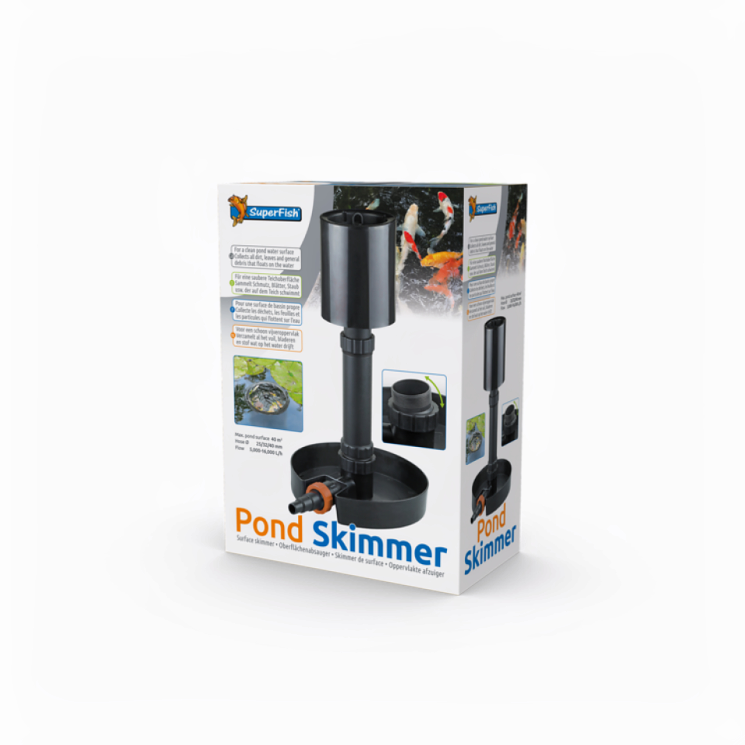 Superfish Pond Skim Vijverreiniger - Kristalhelder Water voor 40m2, Makkelijk in Onderhoud afbeelding