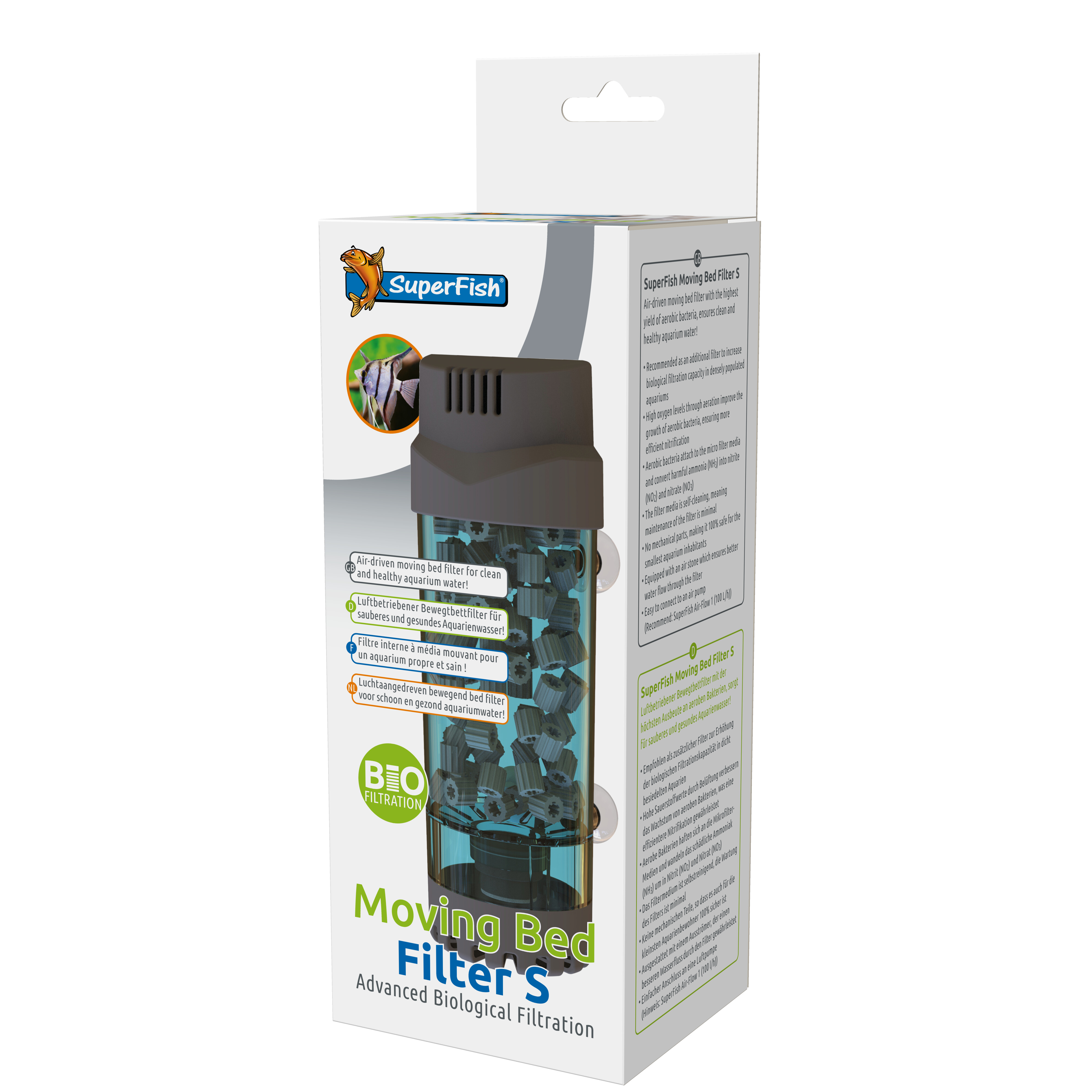 Superfish Moving Bed Filter S voor Aquariums - Luchtaangedreven & Onderhoudsarm afbeelding