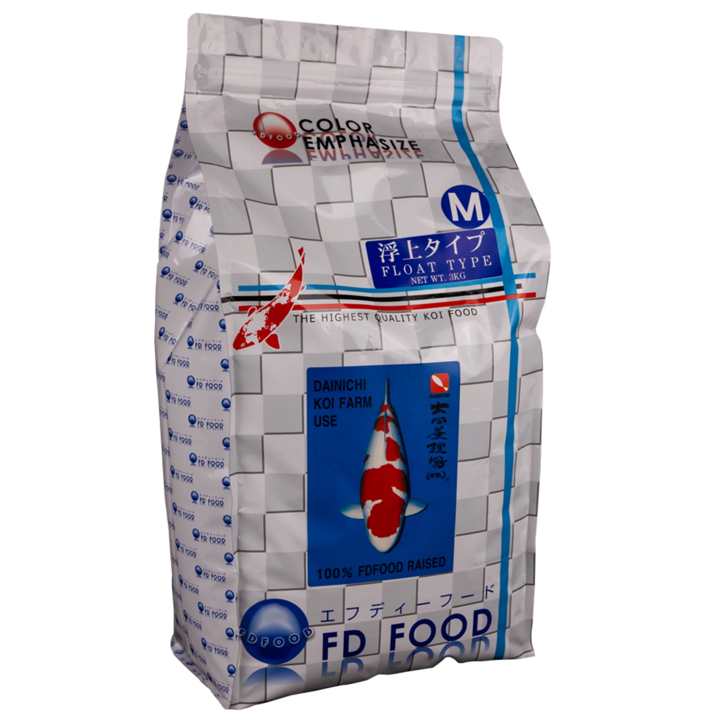 FD Food Color Emphasize M 5,7mm Koi Voer - Versterkt Kleuren & Vitaliteit - 3 Kg afbeelding