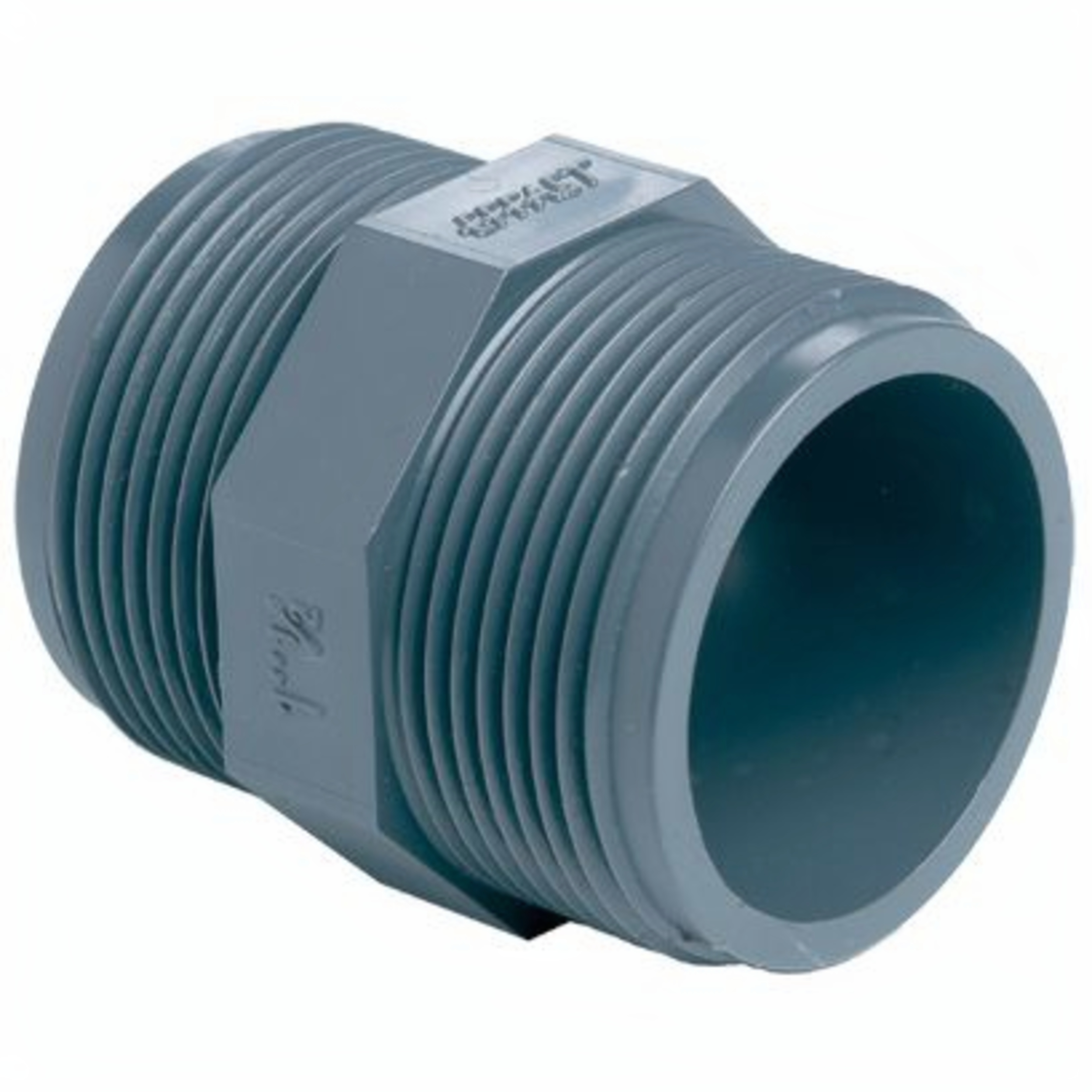 Aquaforte ¾" Dubbele Nippel Buitendraad - PVC Verbindingsstuk voor Vijverpompen, Weerbestendig afbeelding