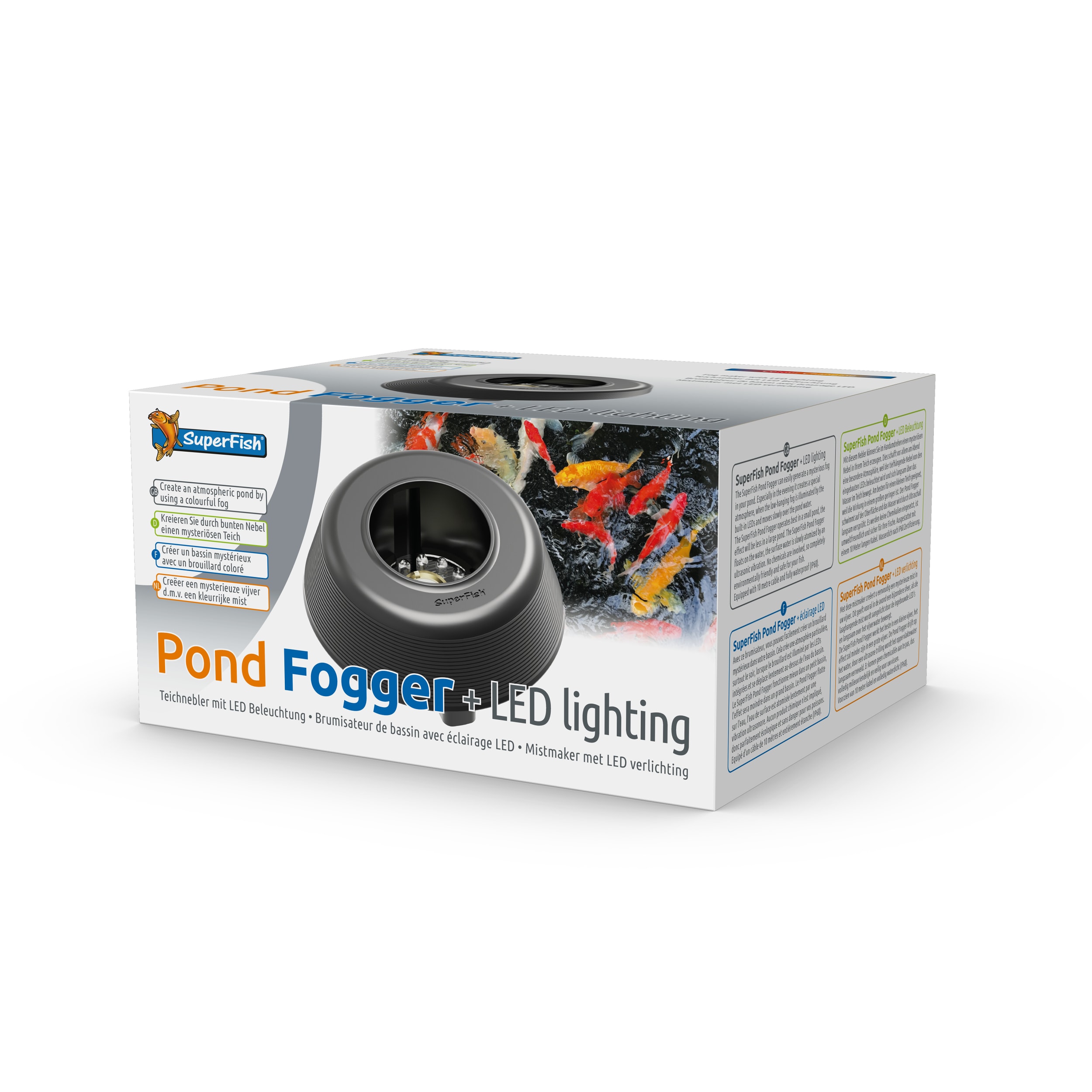 Superfish Pond Fogger - Mistmaker met LED-licht voor Vijvers, 4,7W + Onderhoudskit afbeelding